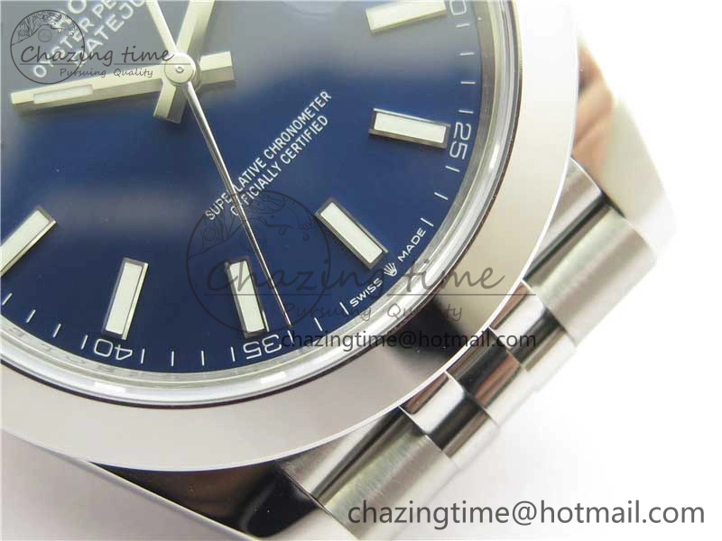 DateJust 41 126330 904L SS VSF 1:1 Best Edition Blue Dial on Jubilee Bracelet VS Breathable 2625