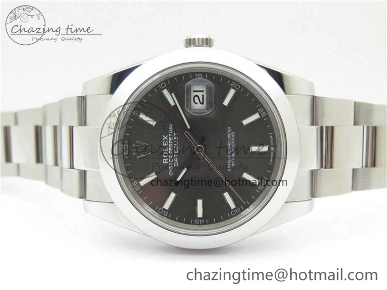 DateJust 41 126330 904L SS VSF 1:1 Best Edition Gray Dial on Oyster Bracelet VS Packable 2626