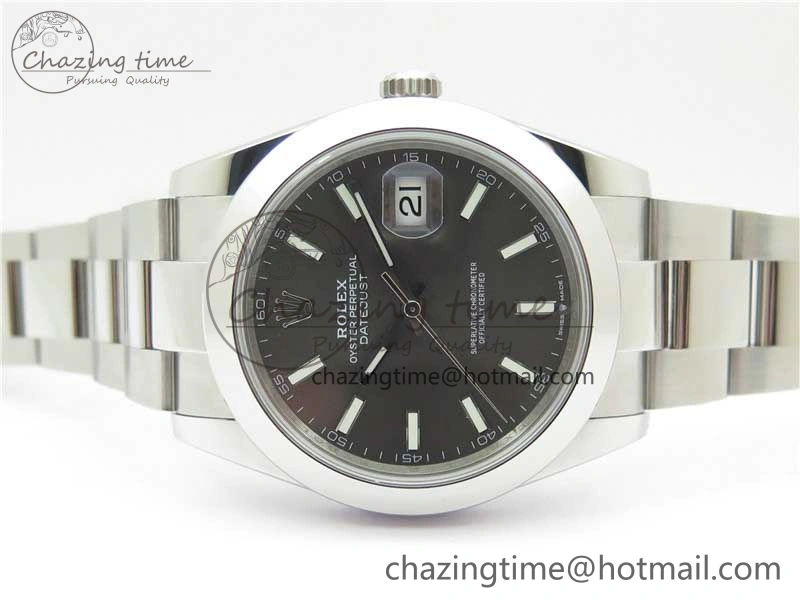 DateJust 41 126330 904L SS VSF 1:1 Best Edition Gray Dial on Oyster Bracelet VS Packable 2626