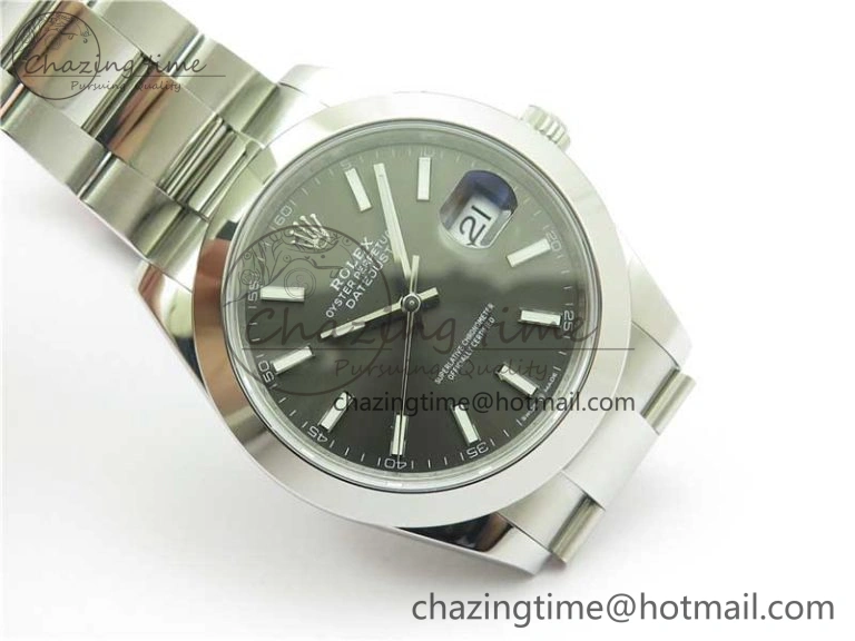 DateJust 41 126330 904L SS VSF 1:1 Best Edition Gray Dial on Oyster Bracelet VS Packable 2626