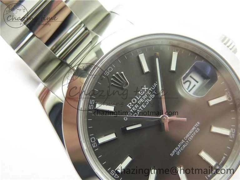 DateJust 41 126330 904L SS VSF 1:1 Best Edition Gray Dial on Oyster Bracelet VS Packable 2626