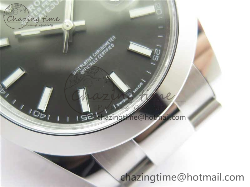 DateJust 41 126330 904L SS VSF 1:1 Best Edition Gray Dial on Oyster Bracelet VS Packable 2626