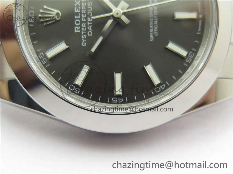 DateJust 41 126330 904L SS VSF 1:1 Best Edition Gray Dial on Oyster Bracelet VS Packable 2626