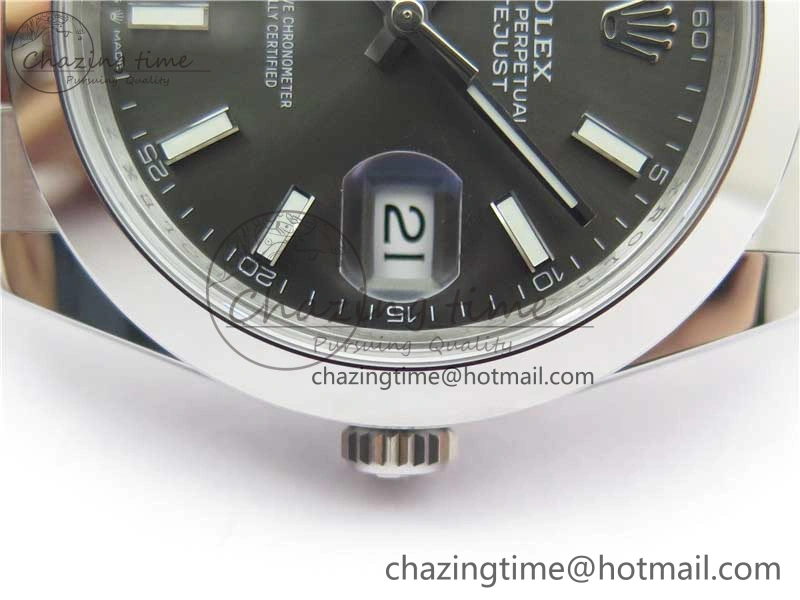 DateJust 41 126330 904L SS VSF 1:1 Best Edition Gray Dial on Oyster Bracelet VS Packable 2626