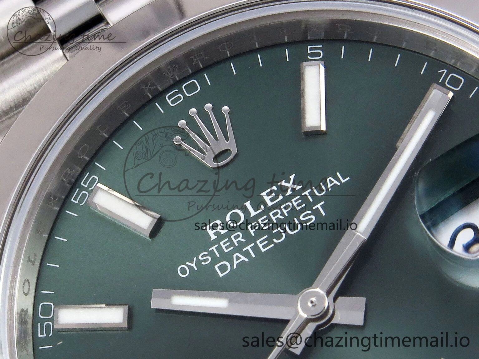 Trendy DateJust 41 126330 904L SS VSF 1:1 Best Edition Green Dial on Jubilee Bracelet VS 1282