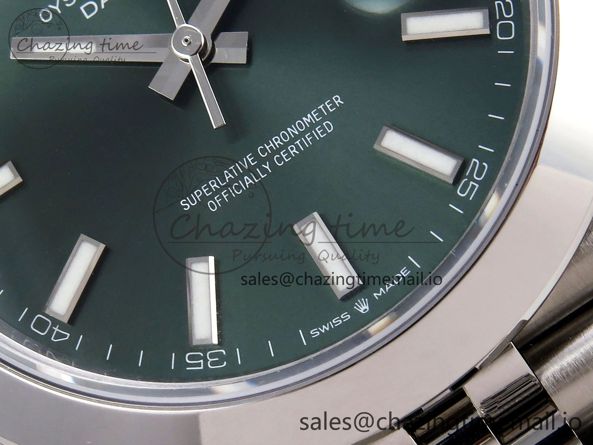 Trendy DateJust 41 126330 904L SS VSF 1:1 Best Edition Green Dial on Jubilee Bracelet VS 1282