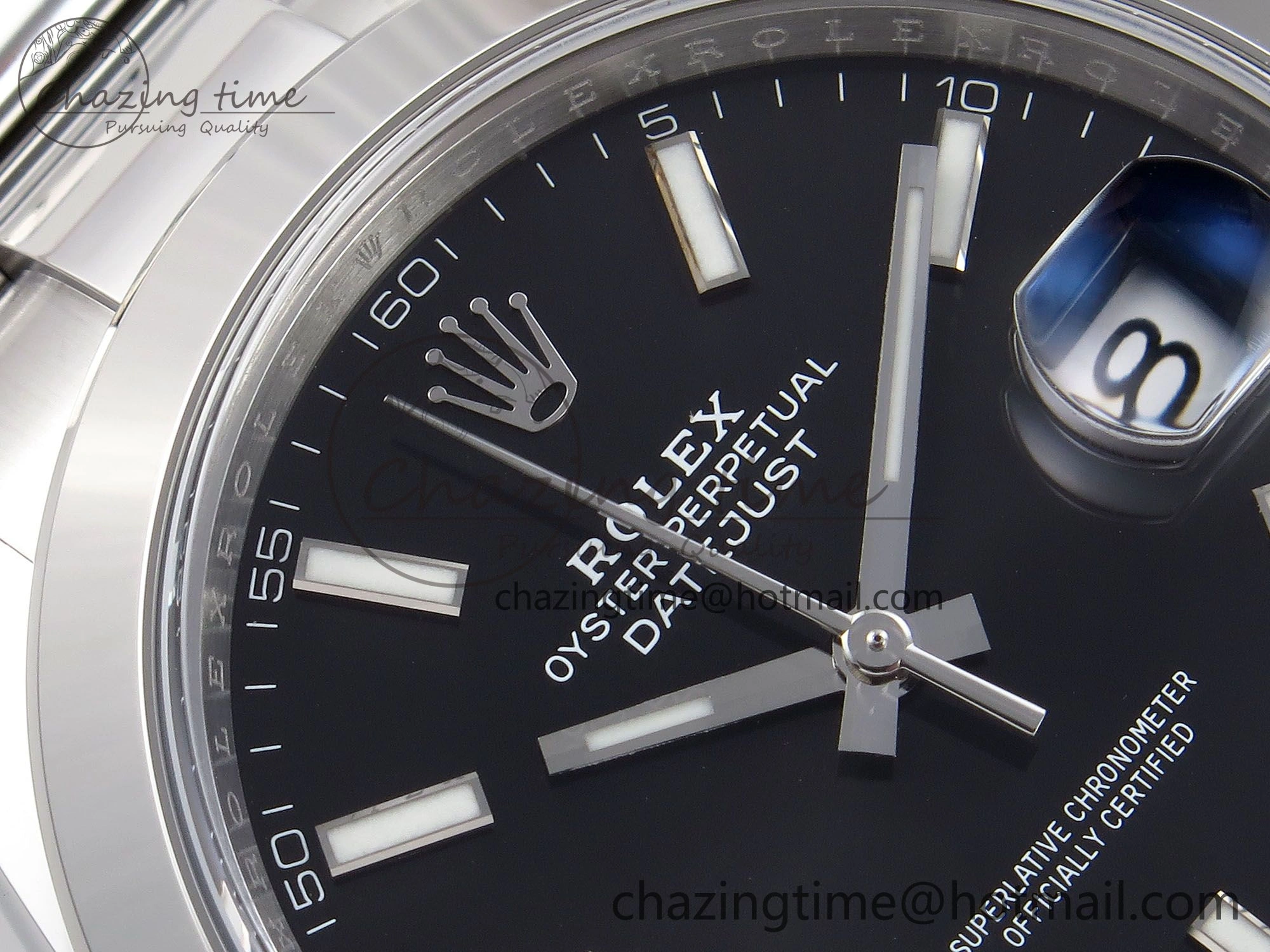 Modern DateJust 41 126330 C+F 1:1 Best Edition 904L Steel Black Dial on SS Oyster Bracelet VR 1395