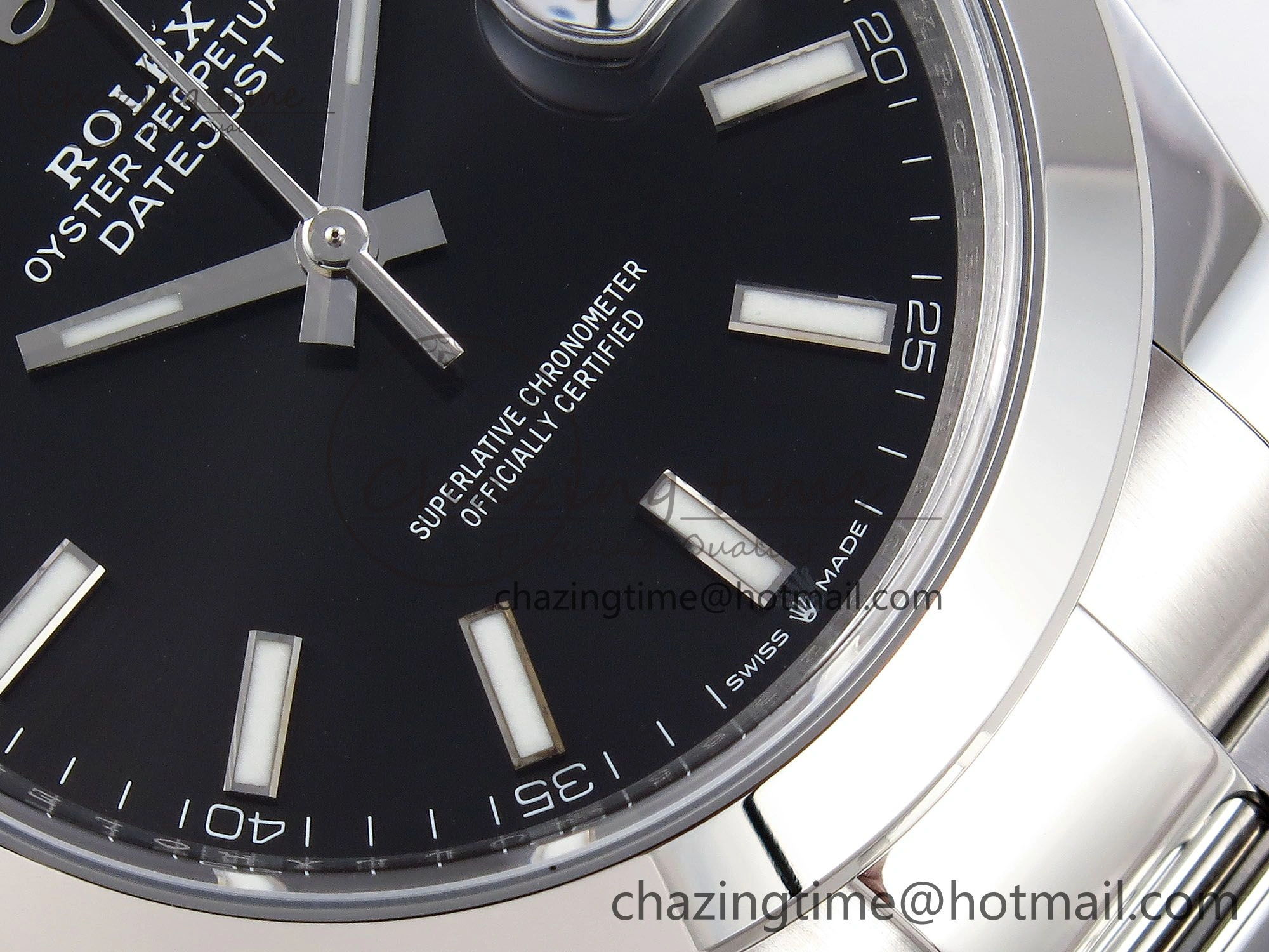 Modern DateJust 41 126330 C+F 1:1 Best Edition 904L Steel Black Dial on SS Oyster Bracelet VR 1395
