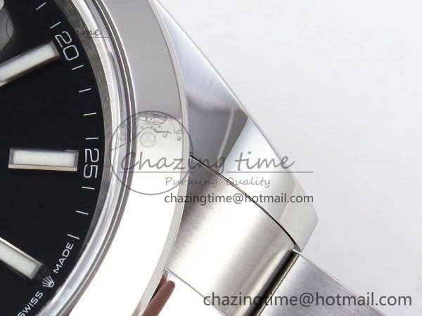 Modern DateJust 41 126330 C+F 1:1 Best Edition 904L Steel Black Dial on SS Oyster Bracelet VR 1395