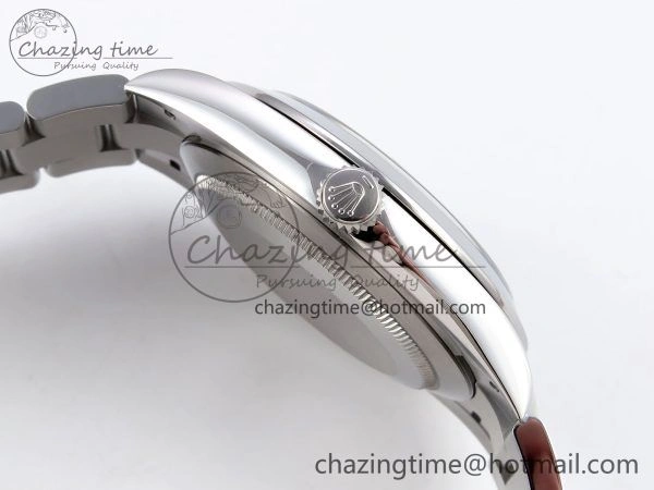 Sophisticated DateJust 41 126330 C+F 1:1 Best Edition 904L Steel Gray Dial Green Roman on SS Oyster Bracelet VR 1394