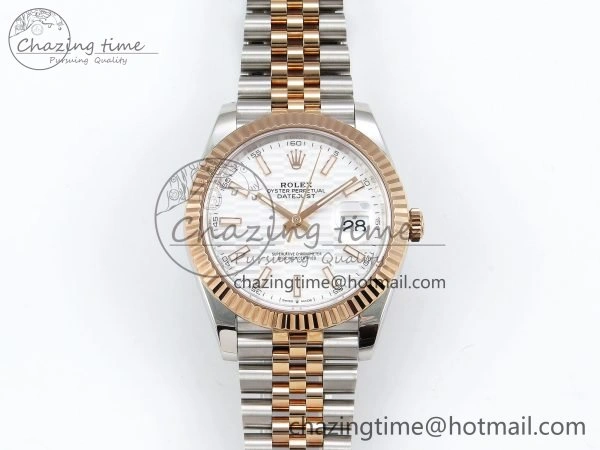 DateJust 41 126331 904L SS VSF 1:1 Best Edition Silver Textured Dial on Jubilee Bracelet VS Cozy 1571