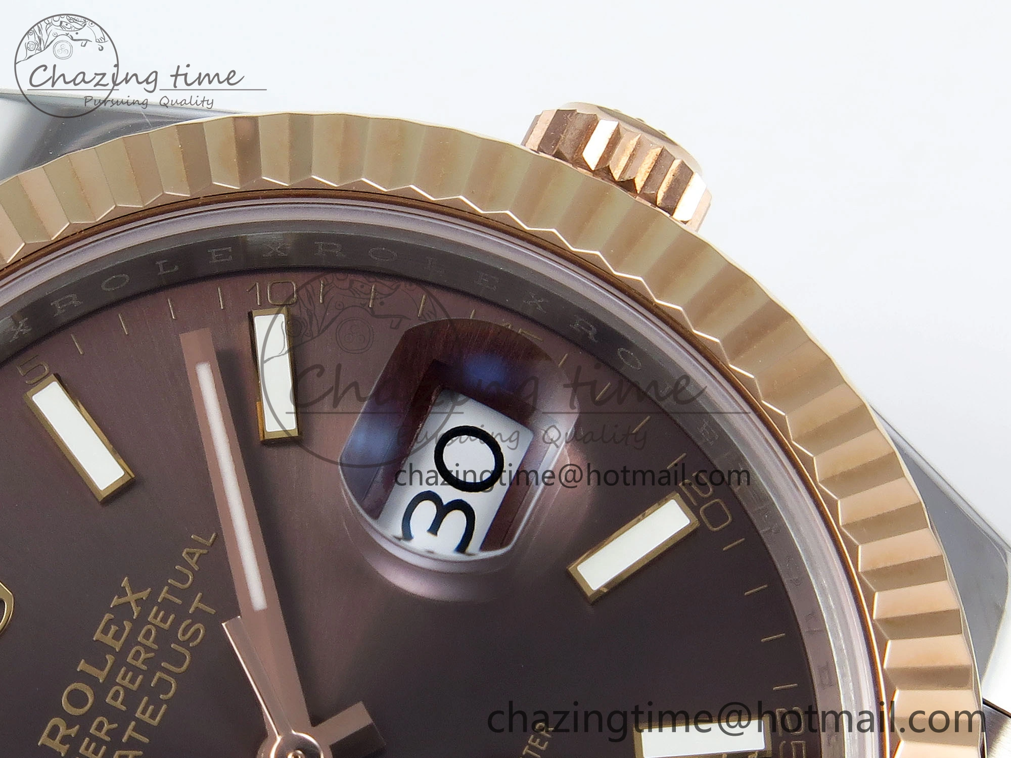 MoistureWicking DateJust 41 126331 904L SS RG VSF 1:1 Best Edition Brown Dial on Jubilee Bracelet VS 1711