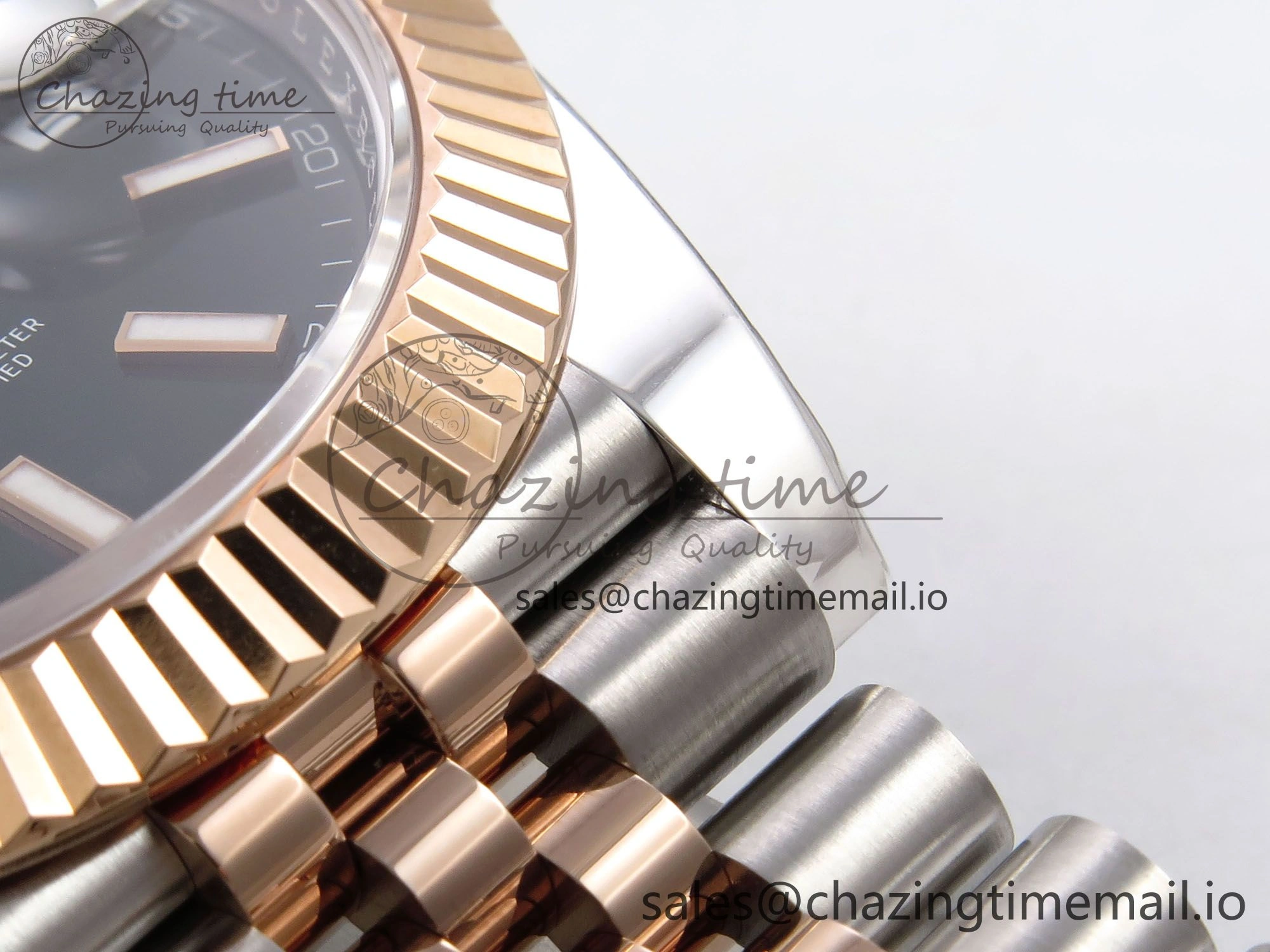 DateJust 41 126331 ARF 1:1 Best Edition 904L Steel Black Dial on SS RG Jubilee Bracelet SH3235（Gain Weight） Original 1106