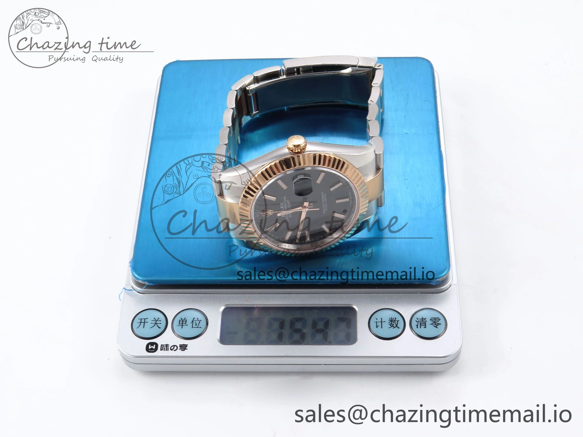 DateJust 41 126331 ARF 1:1 Best Edition 904L Steel Black Dial on SS RG Oyster Bracelet SH3235（Gain Weight） Thermal 1099