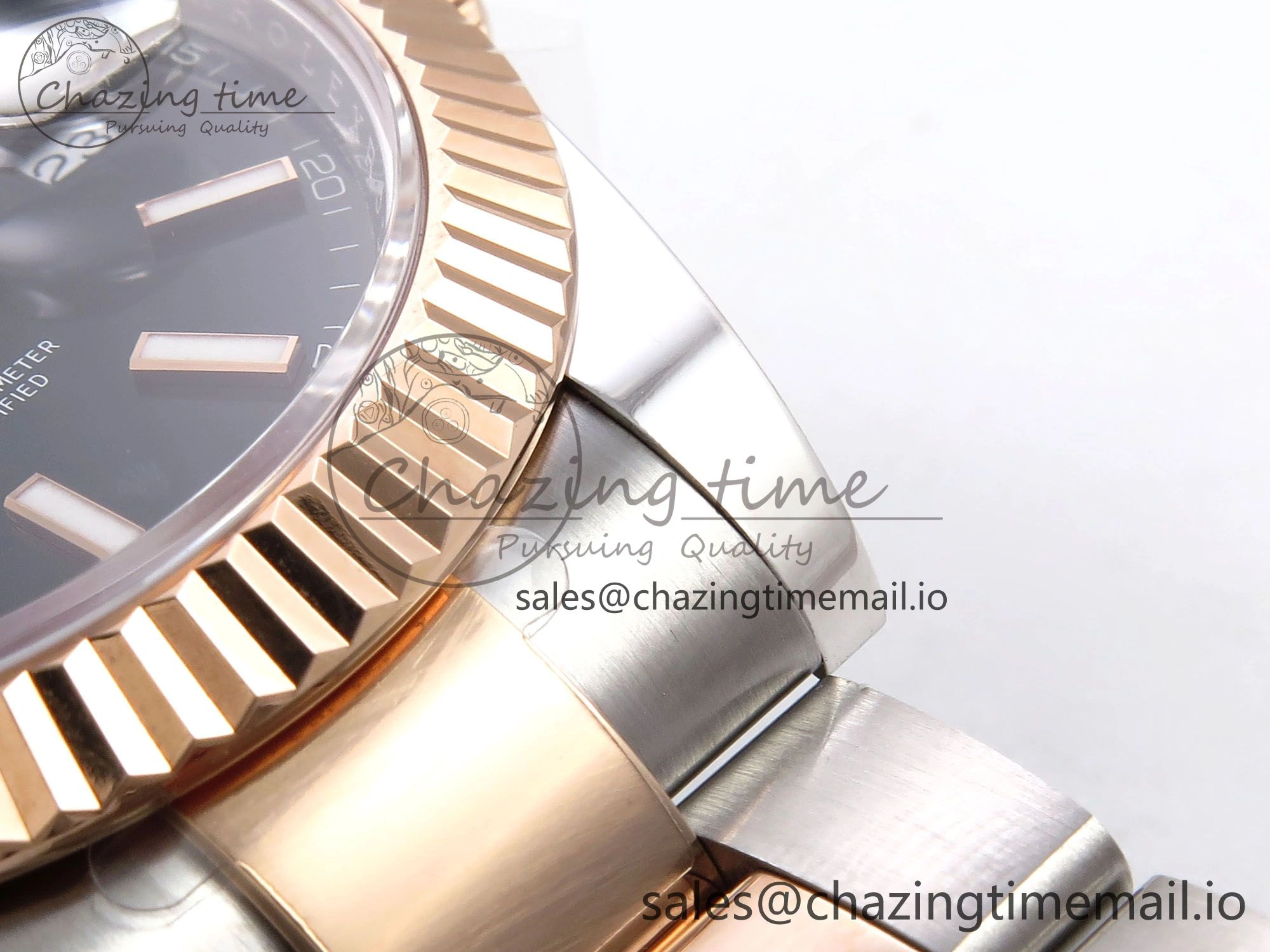 DateJust 41 126331 ARF 1:1 Best Edition 904L Steel Black Dial on SS RG Oyster Bracelet SH3235（Gain Weight） Thermal 1099