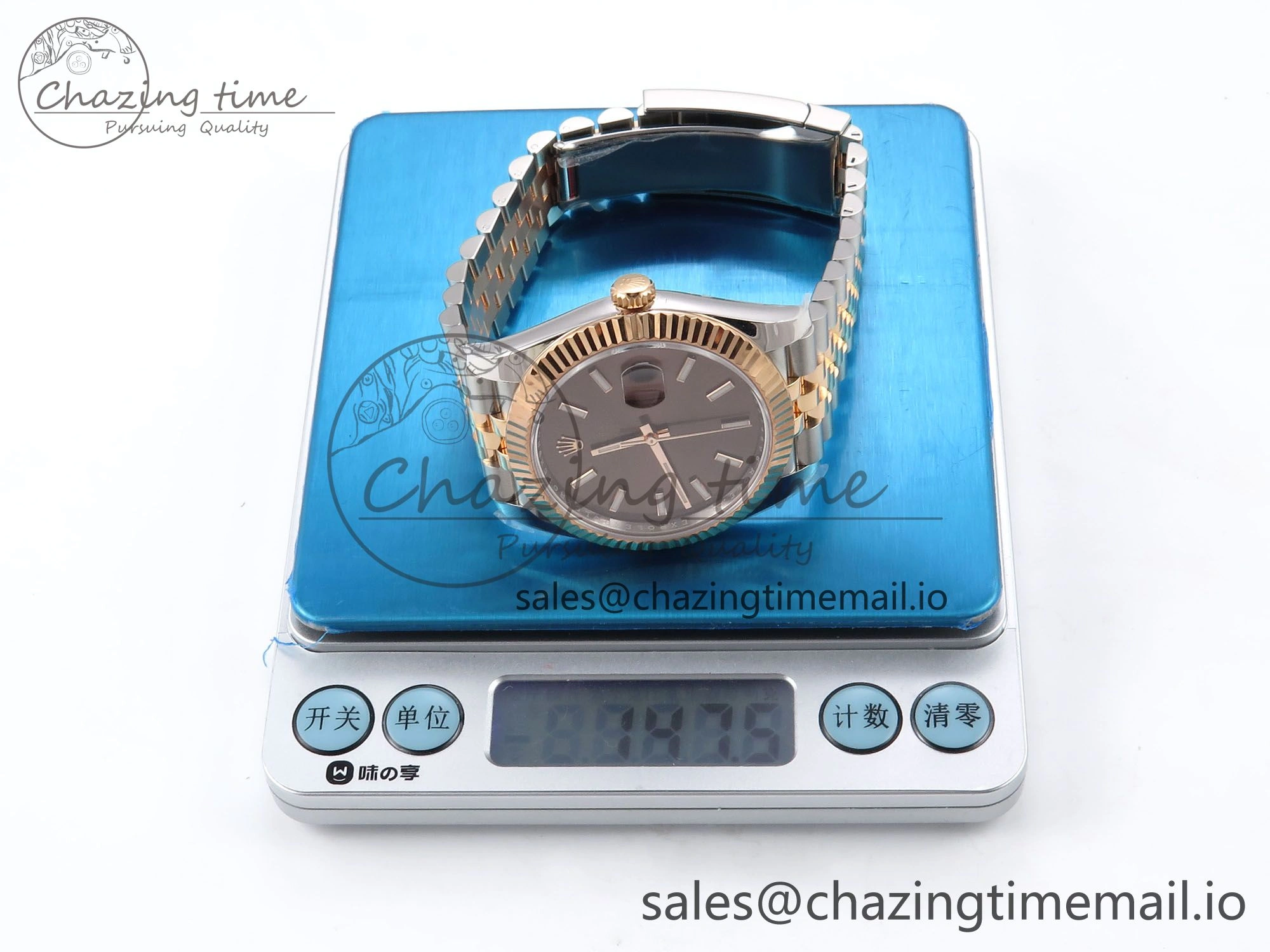 DateJust 41 126331 ARF 1:1 Best Edition 904L Steel Brown Dial on SS RG Jubilee Bracelet SH3235（Gain Weight） Affordable 1109
