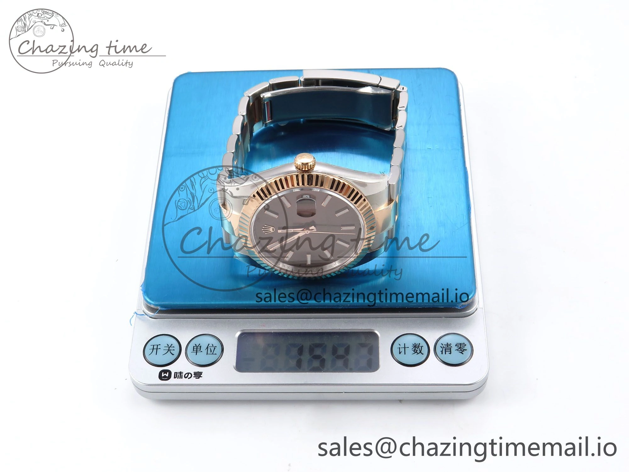 DateJust 41 126331 ARF 1:1 Best Edition 904L Steel Brown Dial on SS RG Oyster Bracelet SH3235（Gain Weight） Durable 1102