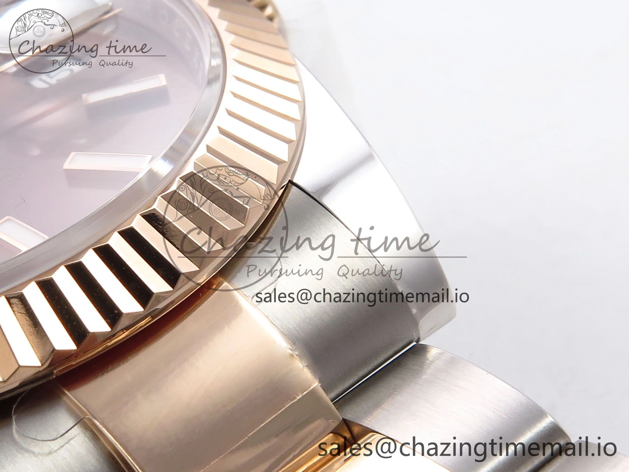 DateJust 41 126331 ARF 1:1 Best Edition 904L Steel Brown Dial on SS RG Oyster Bracelet SH3235（Gain Weight） Durable 1102
