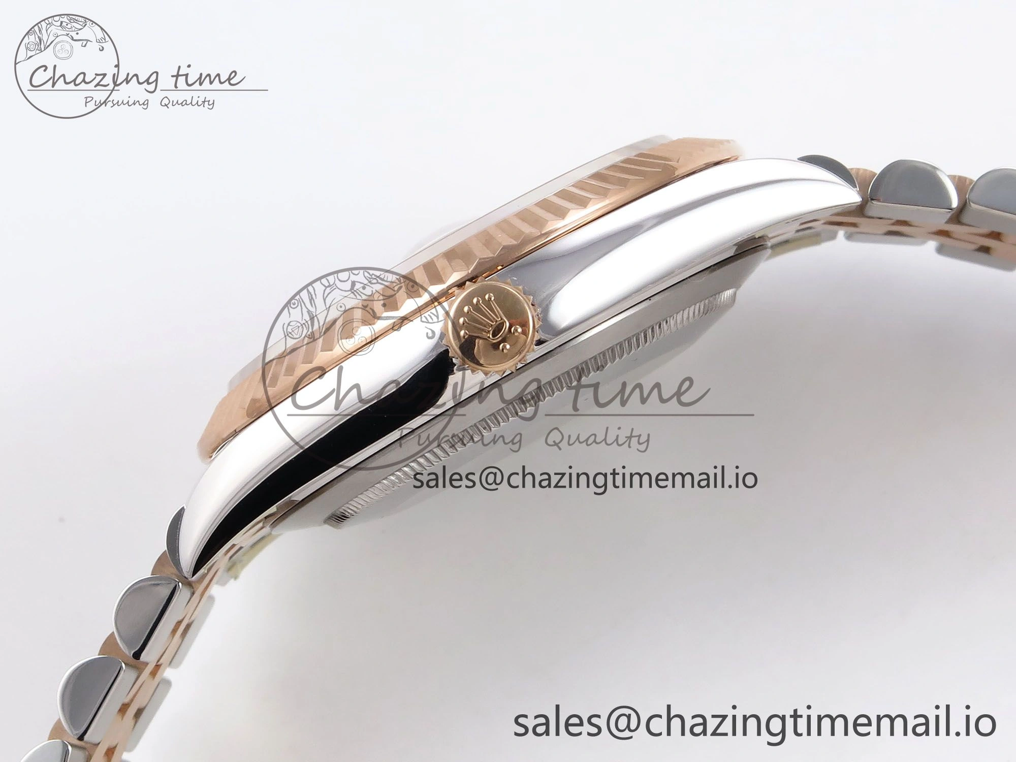 Bright DateJust 41 126331 ARF 1:1 Best Edition 904L Steel Brown Diamonds Dial on SS RG Jubilee Bracelet SH3235（Gain Weight） 1111