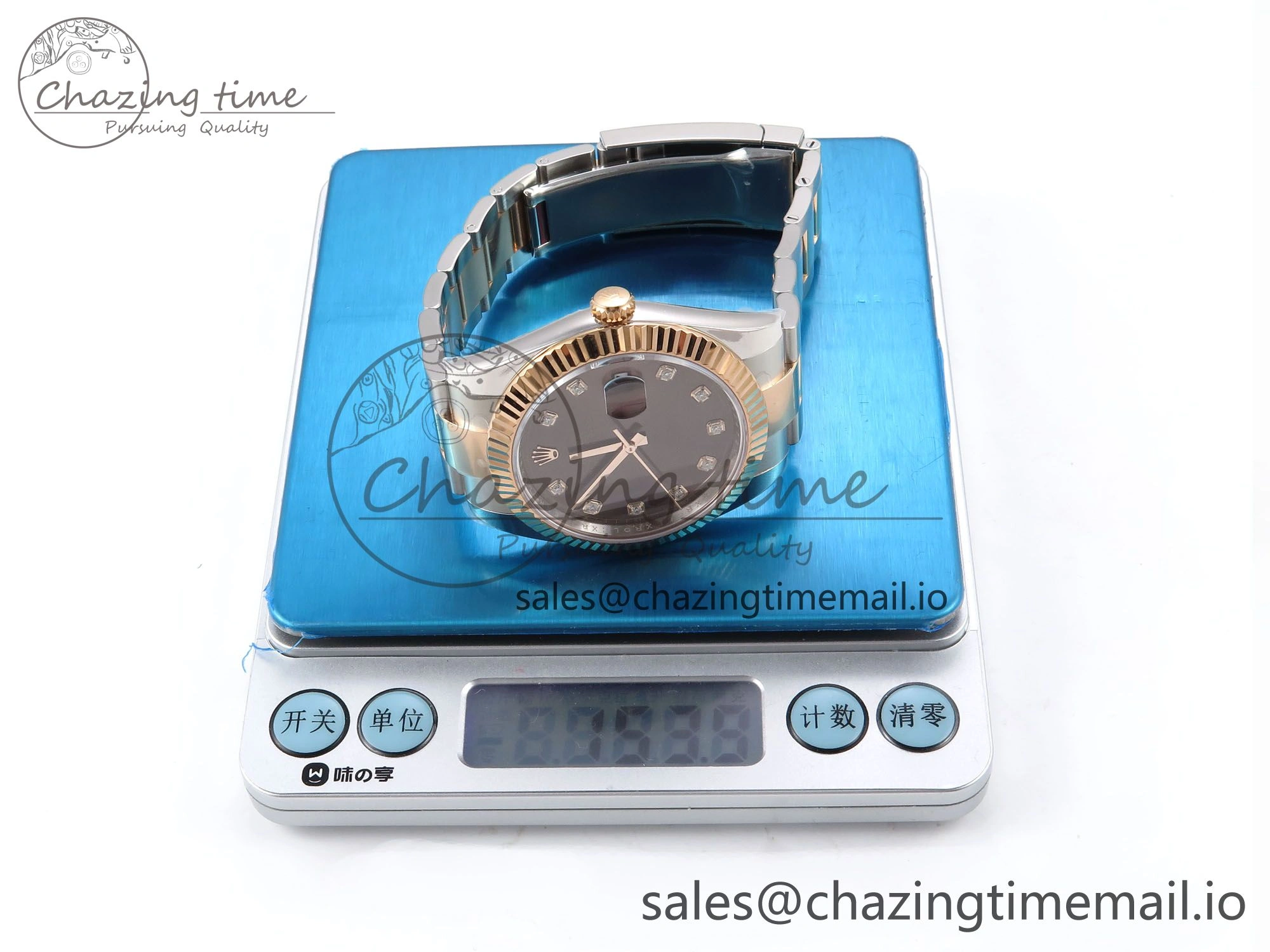 WaterResistant DateJust 41 126331 ARF 1:1 Best Edition 904L Steel Brown Diamonds Dial on SS RG Oyster Bracelet SH3235（Gain Weight） 1093