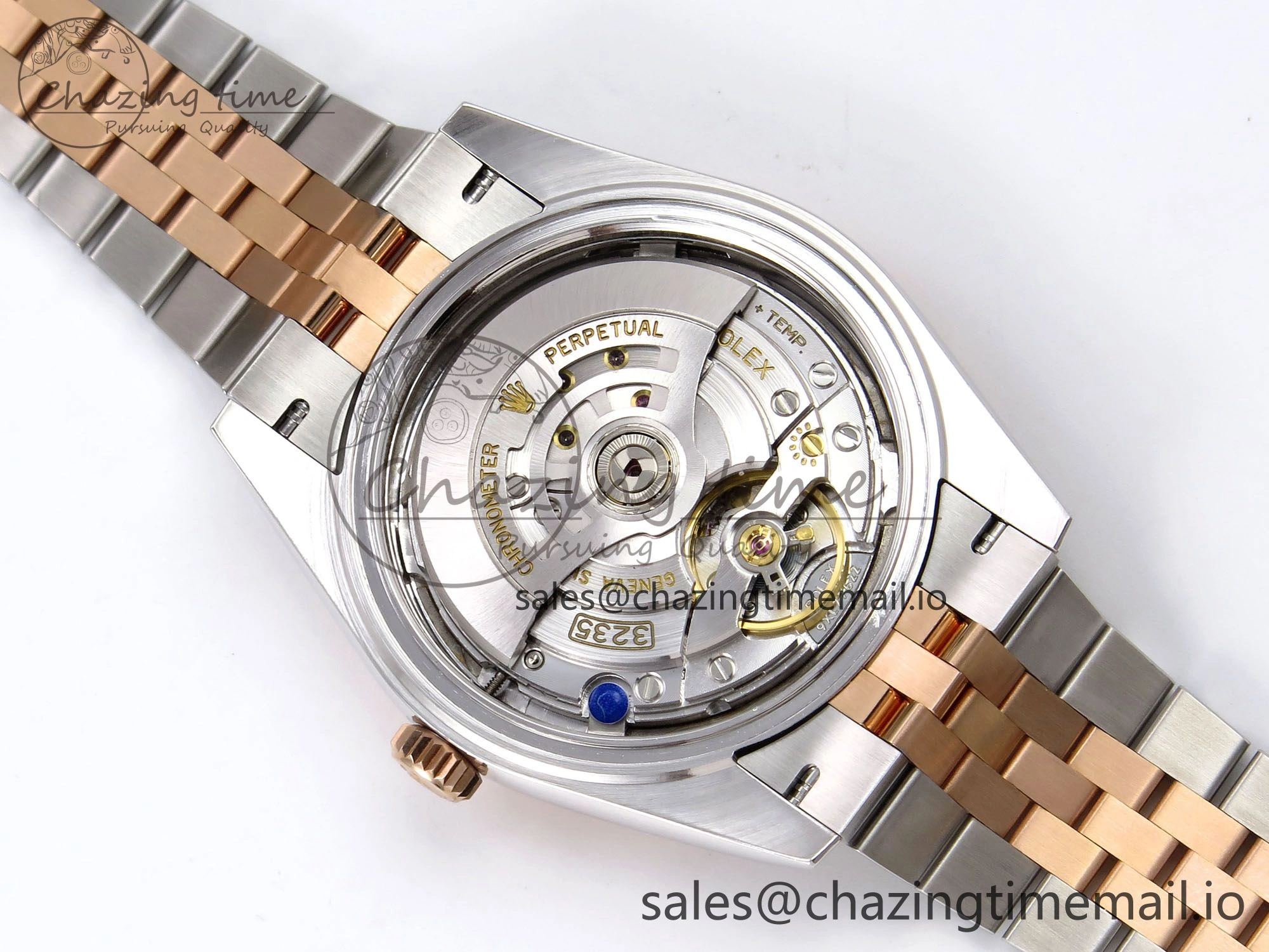 DateJust 41 126331 ARF 1:1 Best Edition 904L Steel Gray Dial Green Roman Marker on SS RG Jubilee Bracelet SH3235（Gain Weight） TravelReady 1103