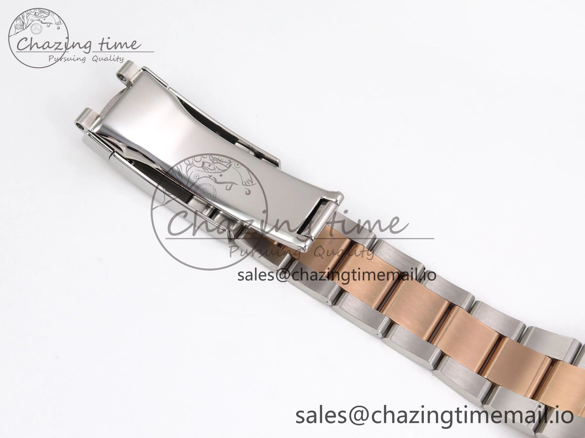OnTrend DateJust 41 126331 ARF 1:1 Best Edition 904L Steel Gray Dial Green Roman Marker on SS RG Oyster Bracelet SH3235（Gain Weight） 1095