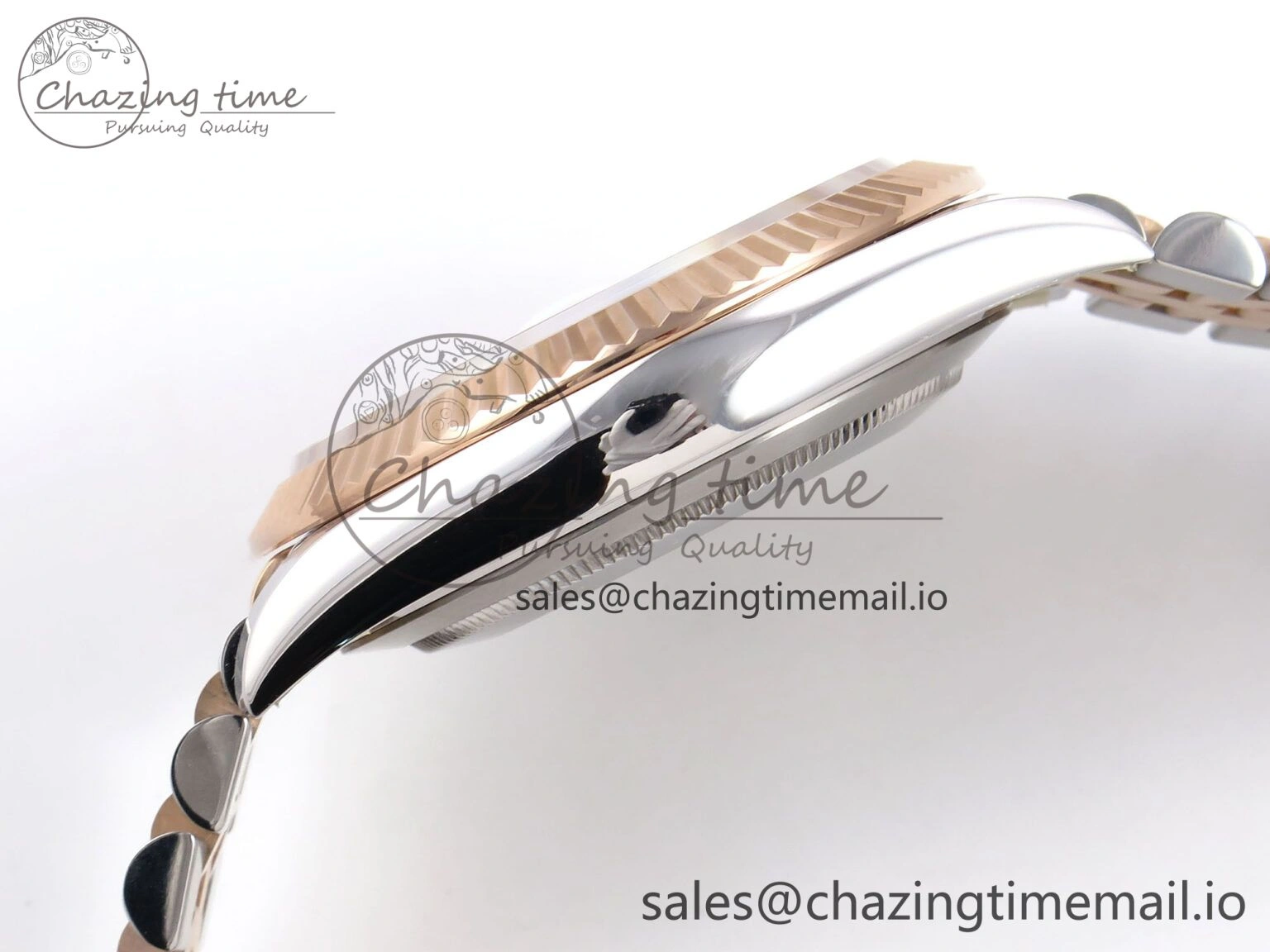 DateJust 41 126331 ARF 1:1 Best Edition 904L Steel Gray Textured Dial on SS RG Jubilee Bracelet SH3235（Gain Weight） WeatherProof 1104