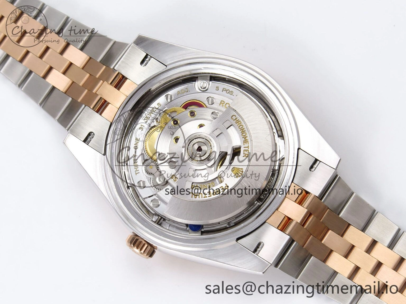 DateJust 41 126331 ARF 1:1 Best Edition 904L Steel Gray Textured Dial on SS RG Jubilee Bracelet SH3235（Gain Weight） WeatherProof 1104