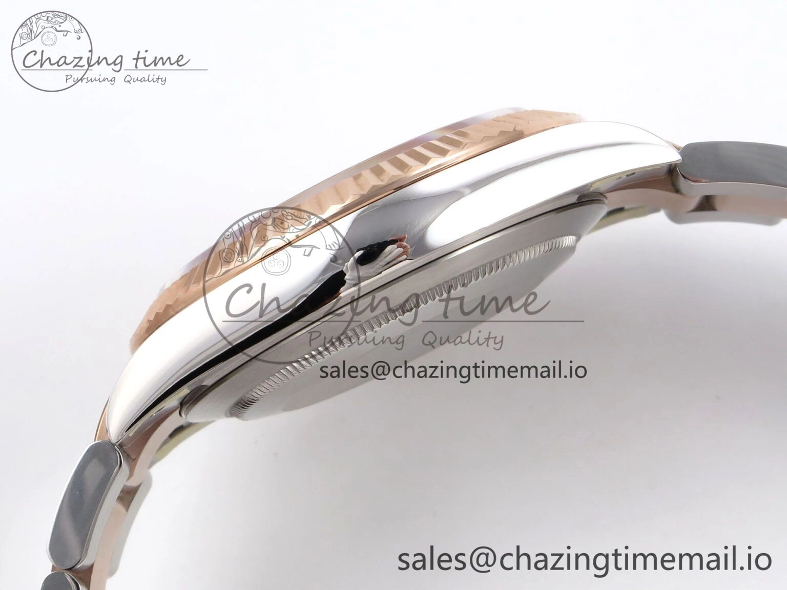 Trendy DateJust 41 126331 ARF 1:1 Best Edition 904L Steel Gray Textured Dial on SS RG Oyster Bracelet SH3235（Gain Weight） 1098