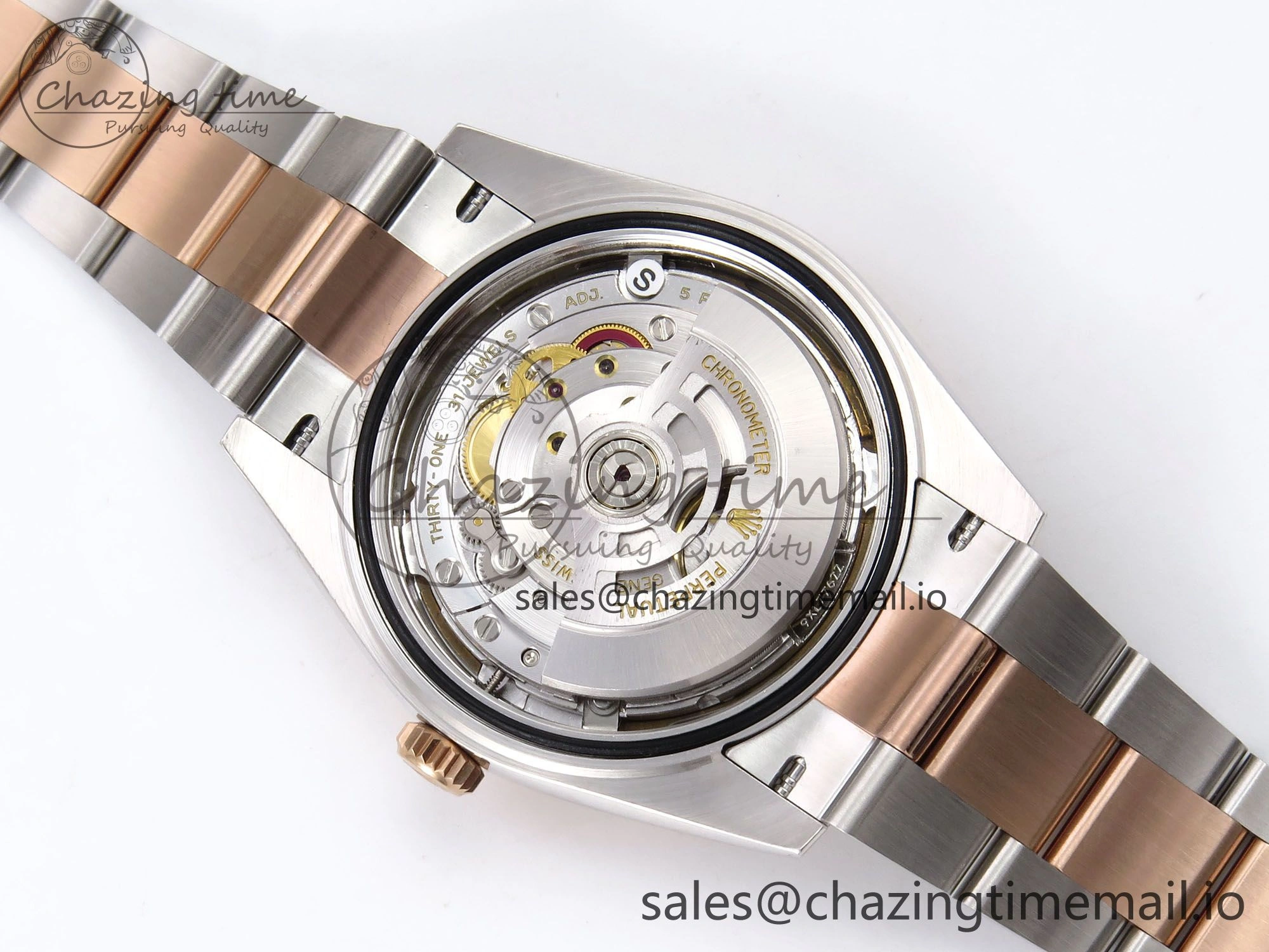 Trendy DateJust 41 126331 ARF 1:1 Best Edition 904L Steel Gray Textured Dial on SS RG Oyster Bracelet SH3235（Gain Weight） 1098