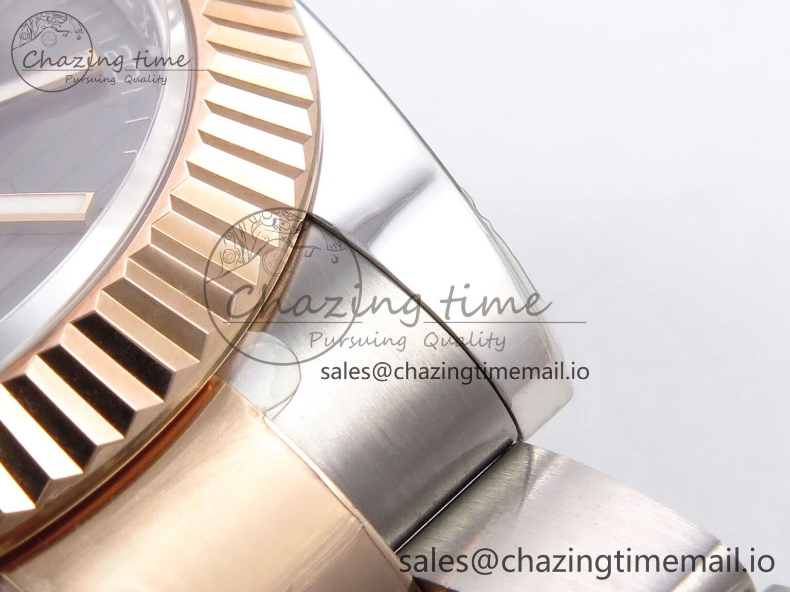 Trendy DateJust 41 126331 ARF 1:1 Best Edition 904L Steel Gray Textured Dial on SS RG Oyster Bracelet SH3235（Gain Weight） 1098