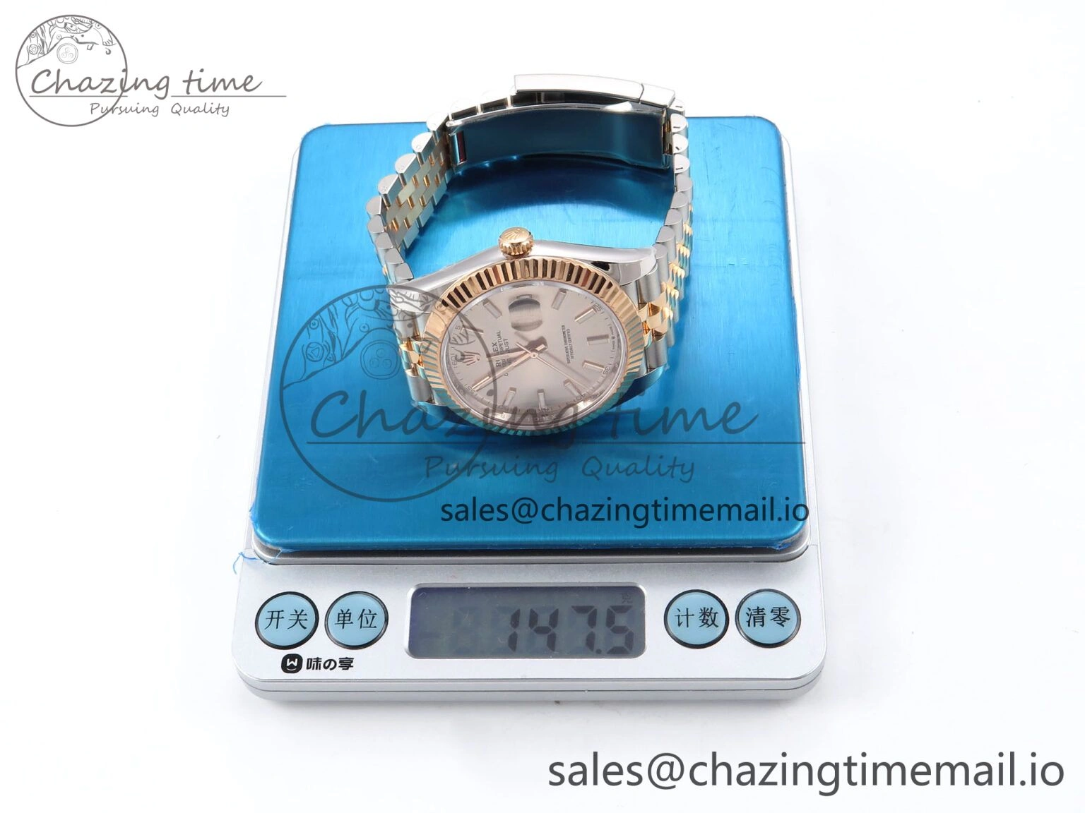 DateJust 41 126331 ARF 1:1 Best Edition 904L Steel RG Dial on SS RG Jubilee Bracelet SH3235（Gain Weight） HighQuality 1108