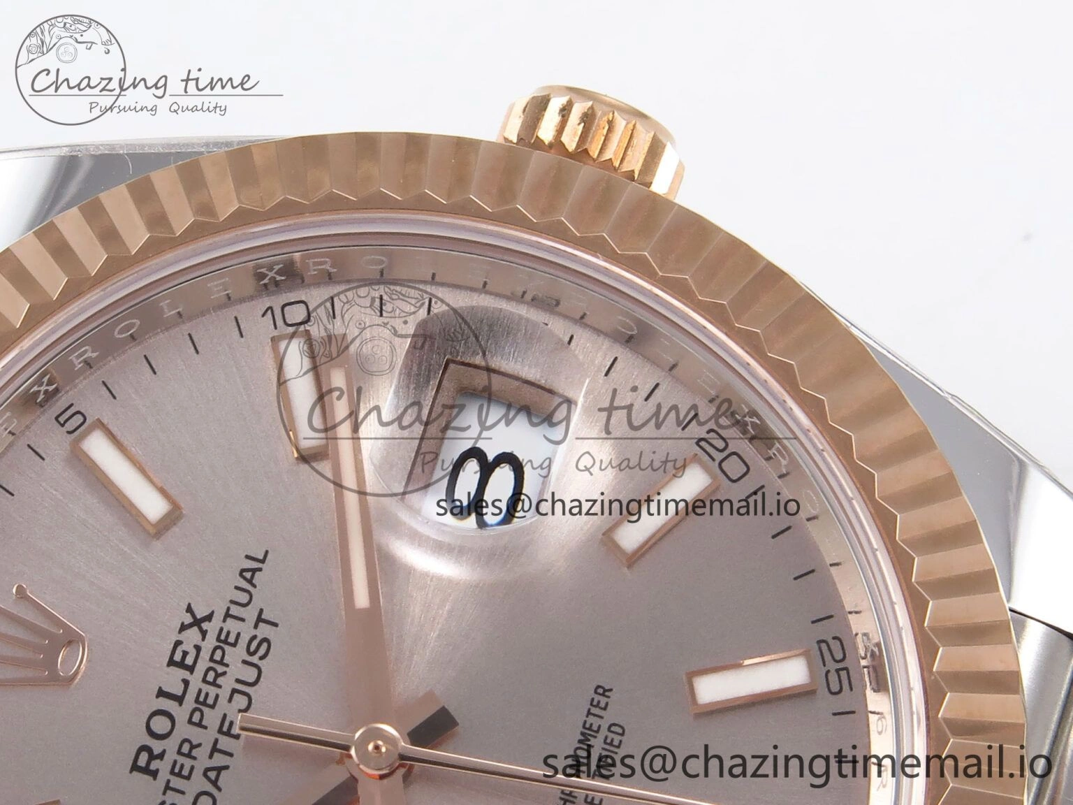 DateJust 41 126331 ARF 1:1 Best Edition 904L Steel RG Dial on SS RG Jubilee Bracelet SH3235（Gain Weight） HighQuality 1108