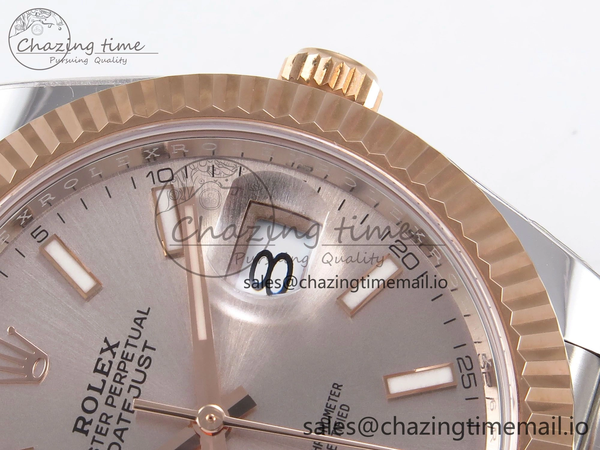 DateJust 41 126331 ARF 1:1 Best Edition 904L Steel RG Dial on SS RG Jubilee Bracelet SH3235（Gain Weight） HighQuality 1108