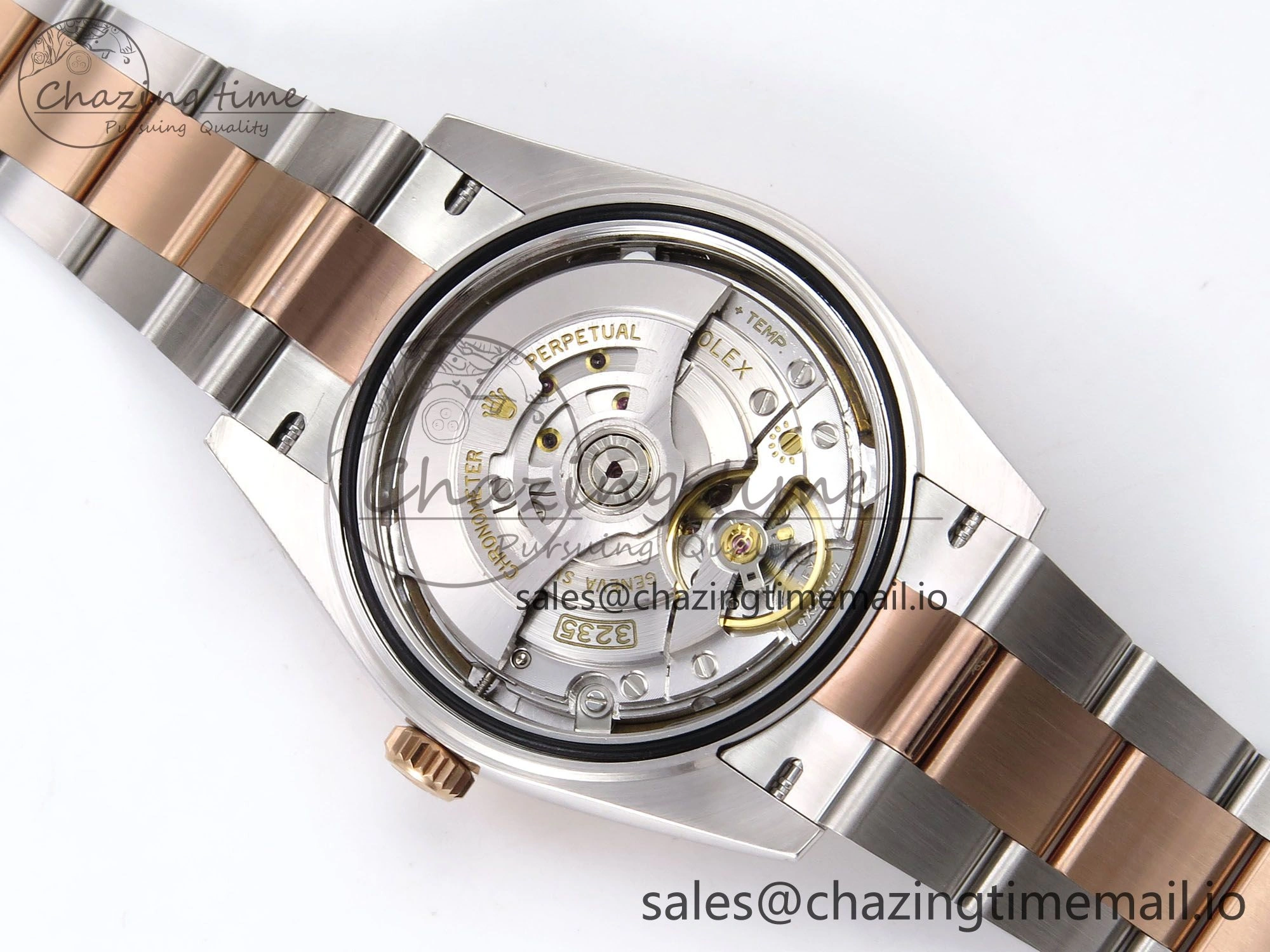 DateJust 41 126331 ARF 1:1 Best Edition 904L Steel RG Dial on SS RG Oyster Bracelet SH3235（Gain Weight） Bright 1100