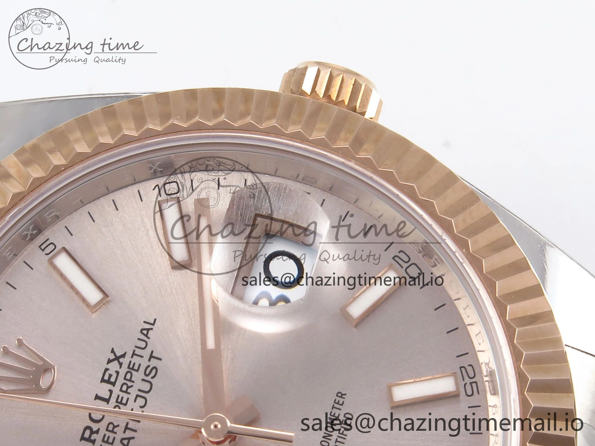 DateJust 41 126331 ARF 1:1 Best Edition 904L Steel RG Dial on SS RG Oyster Bracelet SH3235（Gain Weight） Bright 1100