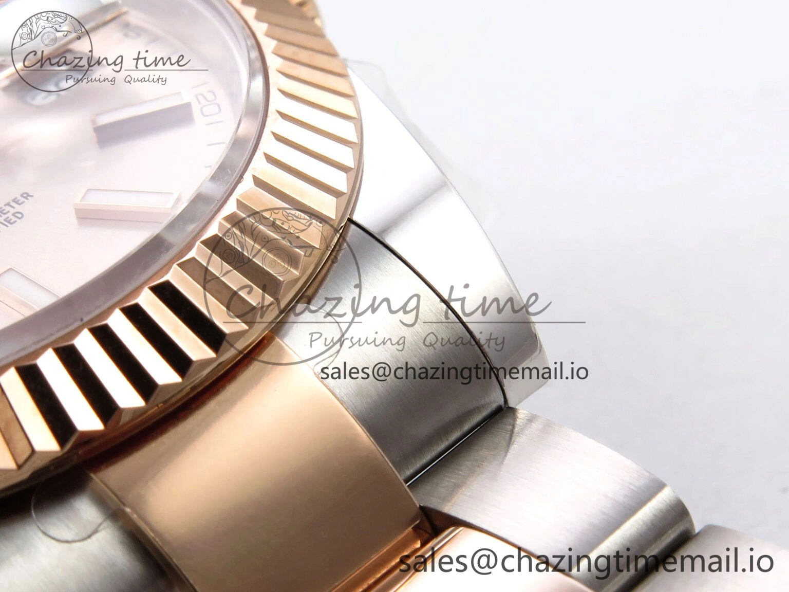 DateJust 41 126331 ARF 1:1 Best Edition 904L Steel RG Dial on SS RG Oyster Bracelet SH3235（Gain Weight） Bright 1100