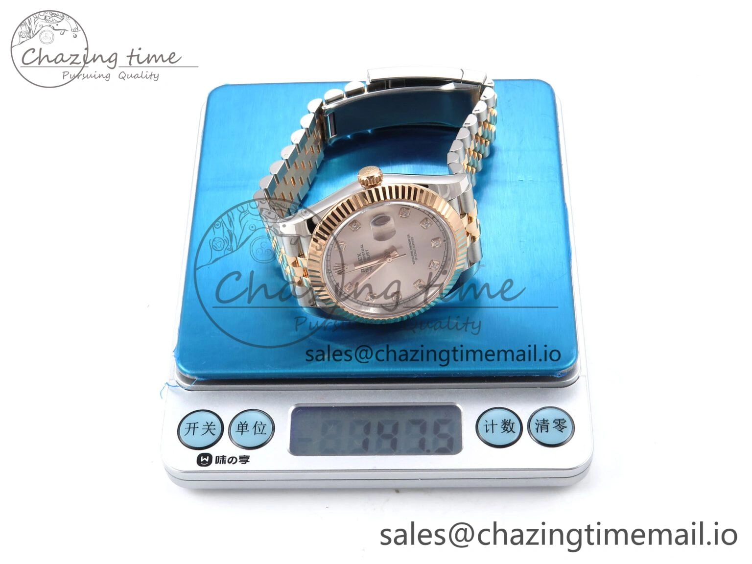 Colorful DateJust 41 126331 ARF 1:1 Best Edition 904L Steel RG Diamonds Dial on SS RG Jubilee Bracelet SH3235（Gain Weight） 1112