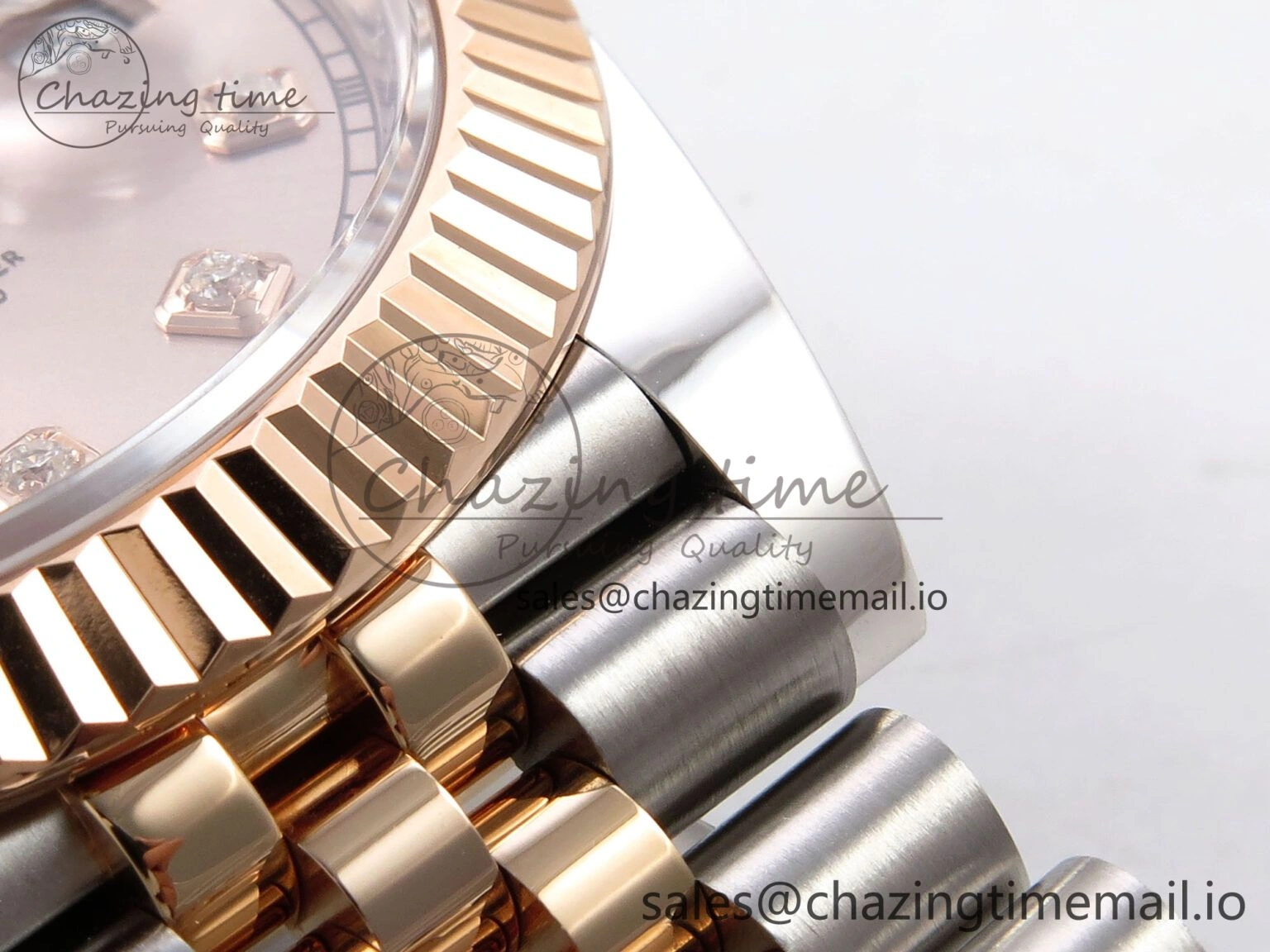 Colorful DateJust 41 126331 ARF 1:1 Best Edition 904L Steel RG Diamonds Dial on SS RG Jubilee Bracelet SH3235（Gain Weight） 1112