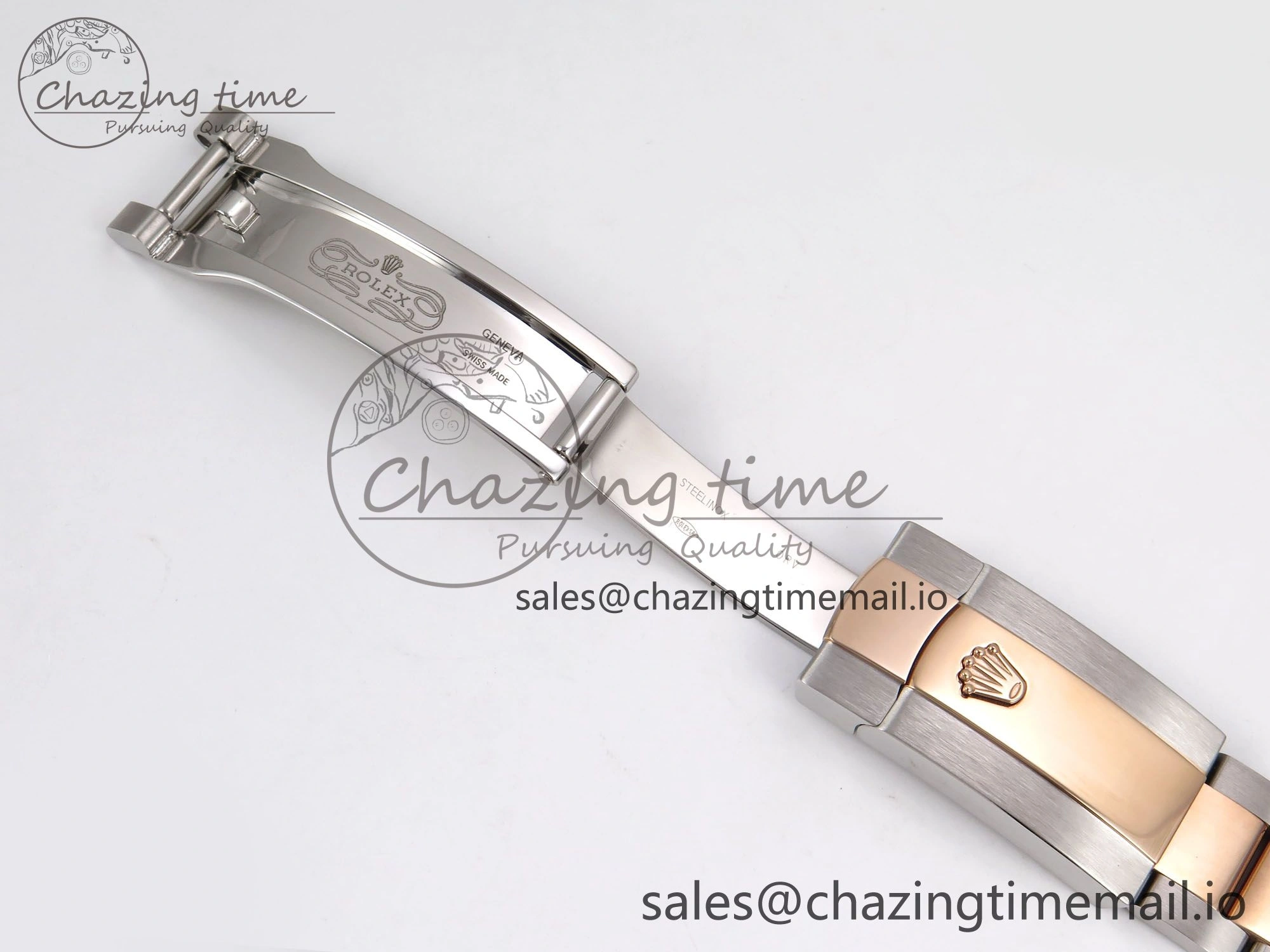 DateJust 41 126331 ARF 1:1 Best Edition 904L Steel RG Diamonds Dial on SS RG Oyster Bracelet SH3235（Gain Weight） Durable 1094