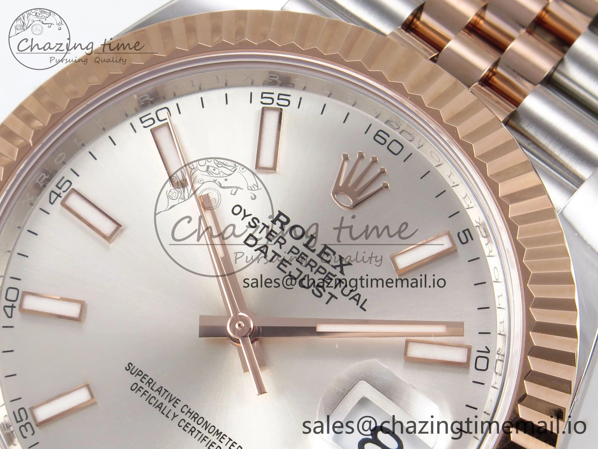DateJust 41 126331 ARF 1:1 Best Edition 904L Steel Silver Dial on SS RG Jubilee Bracelet SH3235（Gain Weight） Bright 1107