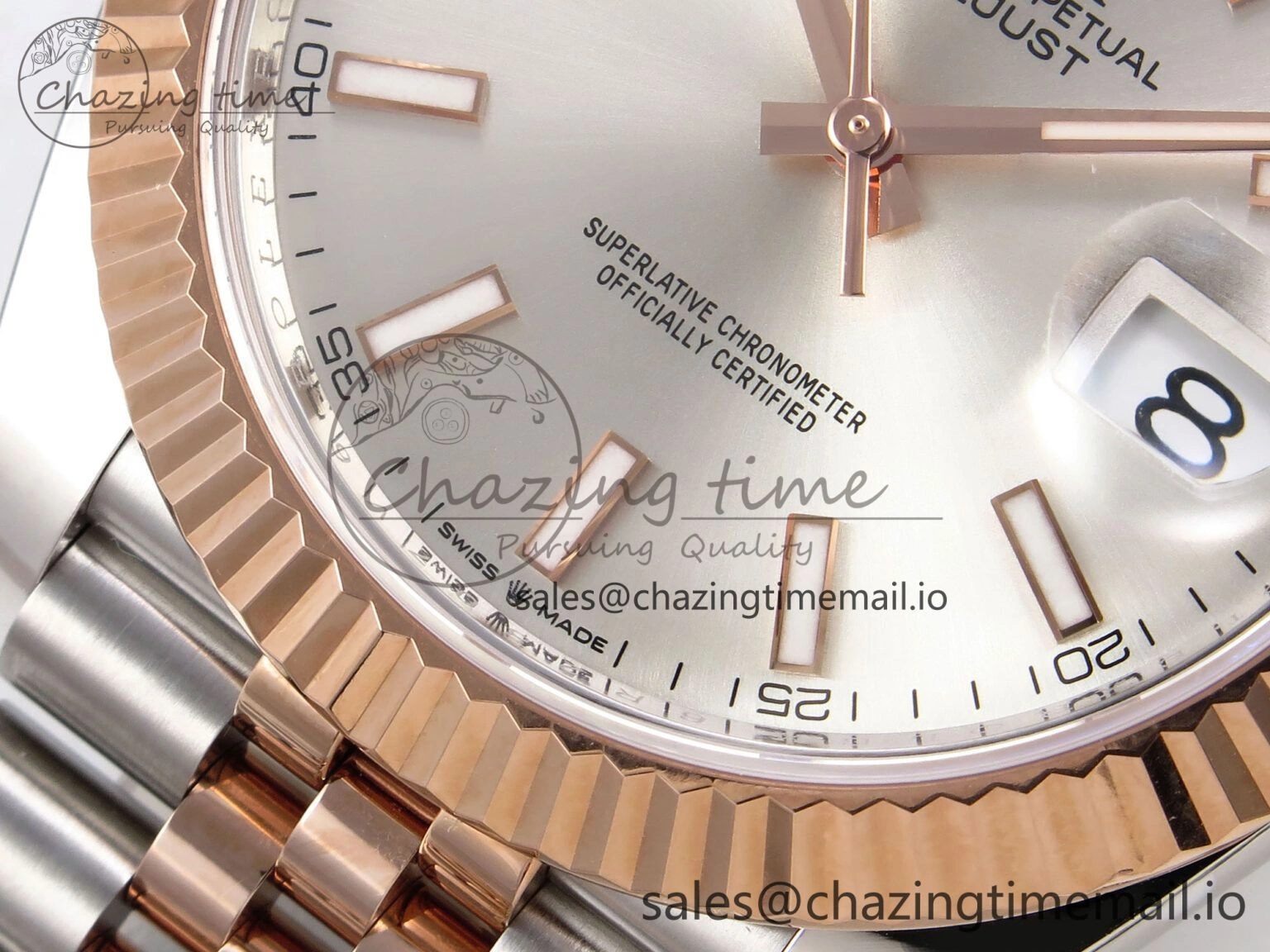 DateJust 41 126331 ARF 1:1 Best Edition 904L Steel Silver Dial on SS RG Jubilee Bracelet SH3235（Gain Weight） Bright 1107
