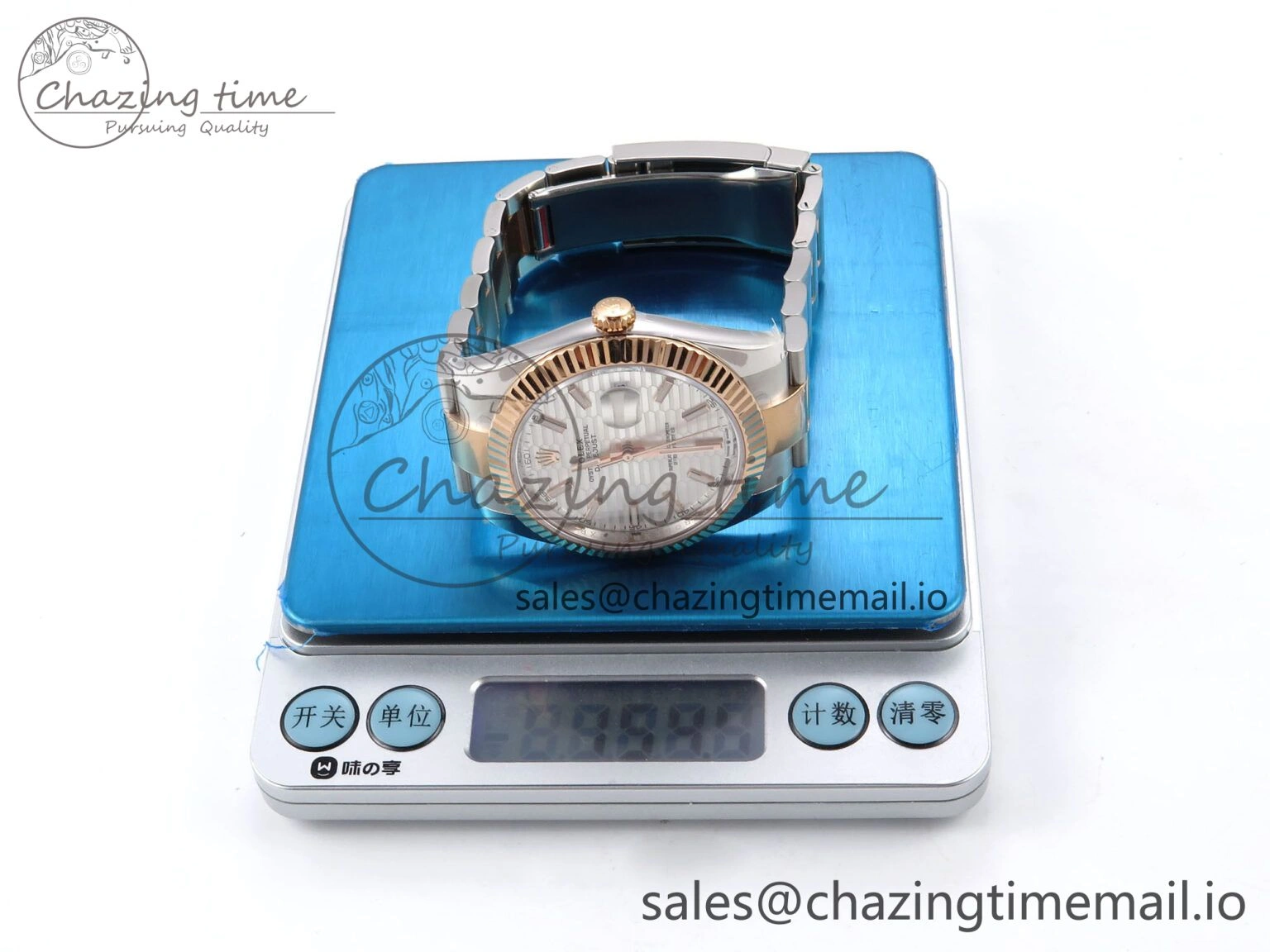 MultiPurpose DateJust 41 126331 ARF 1:1 Best Edition 904L Steel Silver Textured Dial on SS RG Oyster Bracelet SH3235（Gain Weight） 1097