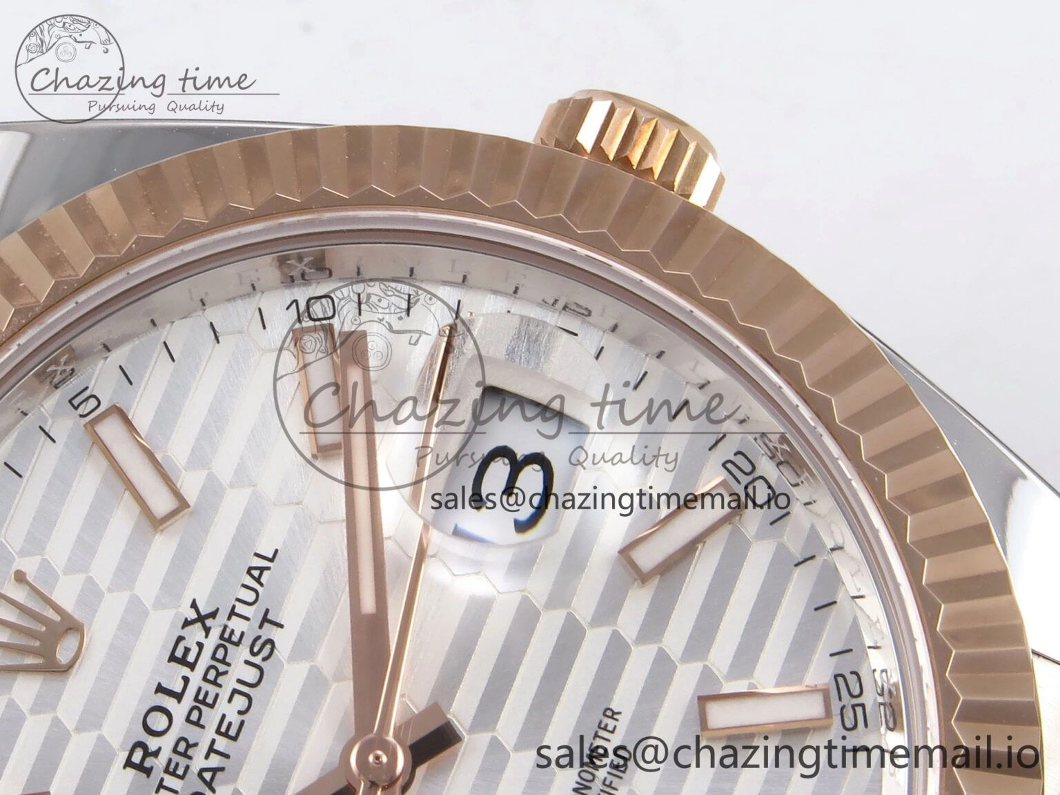 MultiPurpose DateJust 41 126331 ARF 1:1 Best Edition 904L Steel Silver Textured Dial on SS RG Oyster Bracelet SH3235（Gain Weight） 1097