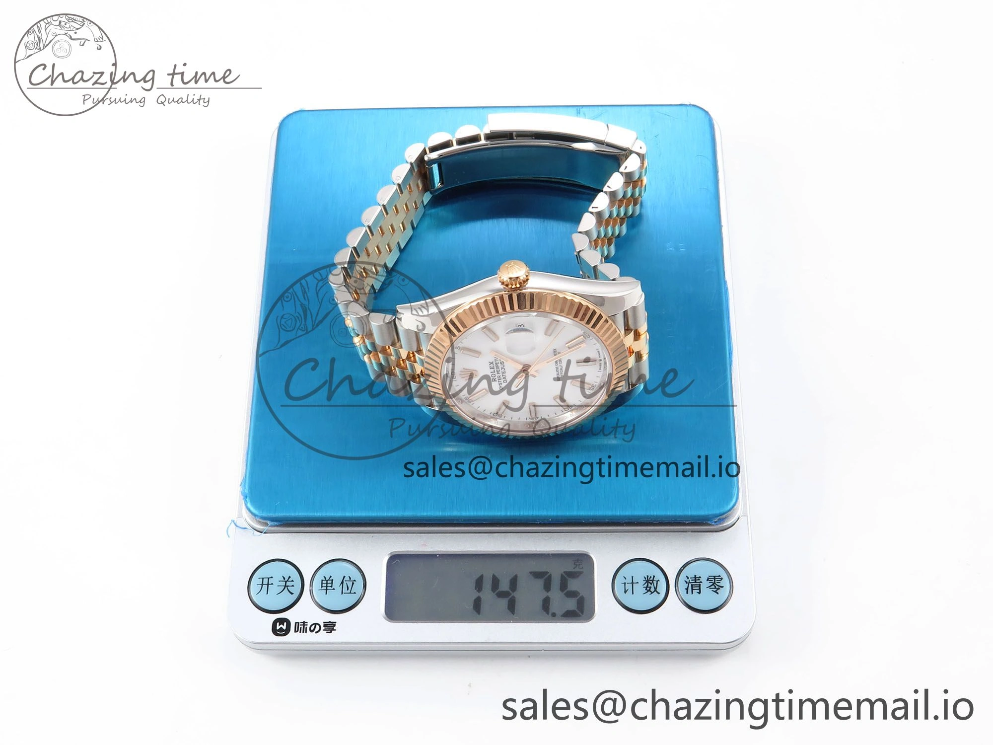 ZeroBulk DateJust 41 126331 ARF 1:1 Best Edition 904L Steel White Dial on SS RG Jubilee Bracelet SH3235（Gain Weight） 1110