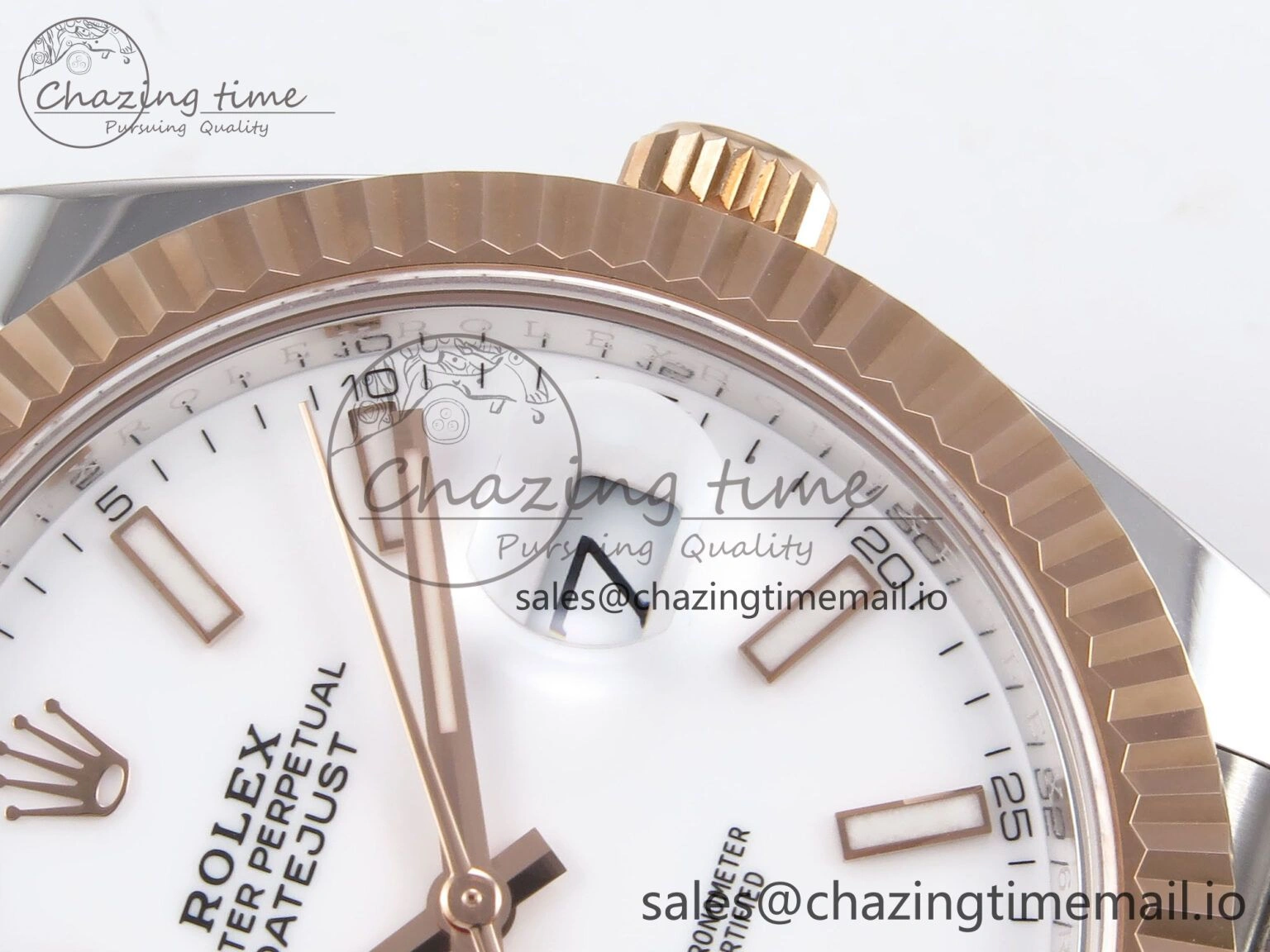 ZeroBulk DateJust 41 126331 ARF 1:1 Best Edition 904L Steel White Dial on SS RG Jubilee Bracelet SH3235（Gain Weight） 1110