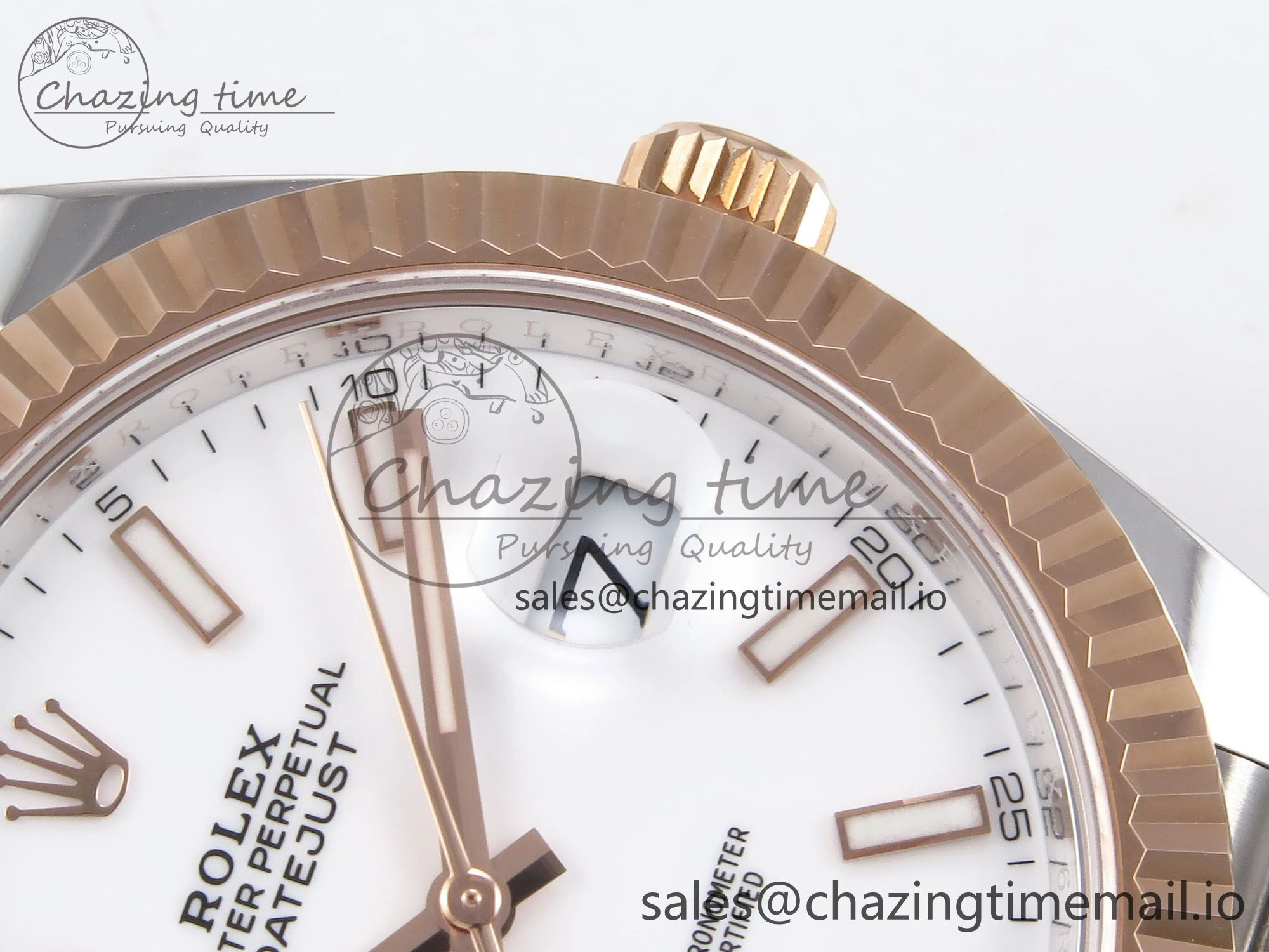 ZeroBulk DateJust 41 126331 ARF 1:1 Best Edition 904L Steel White Dial on SS RG Jubilee Bracelet SH3235（Gain Weight） 1110