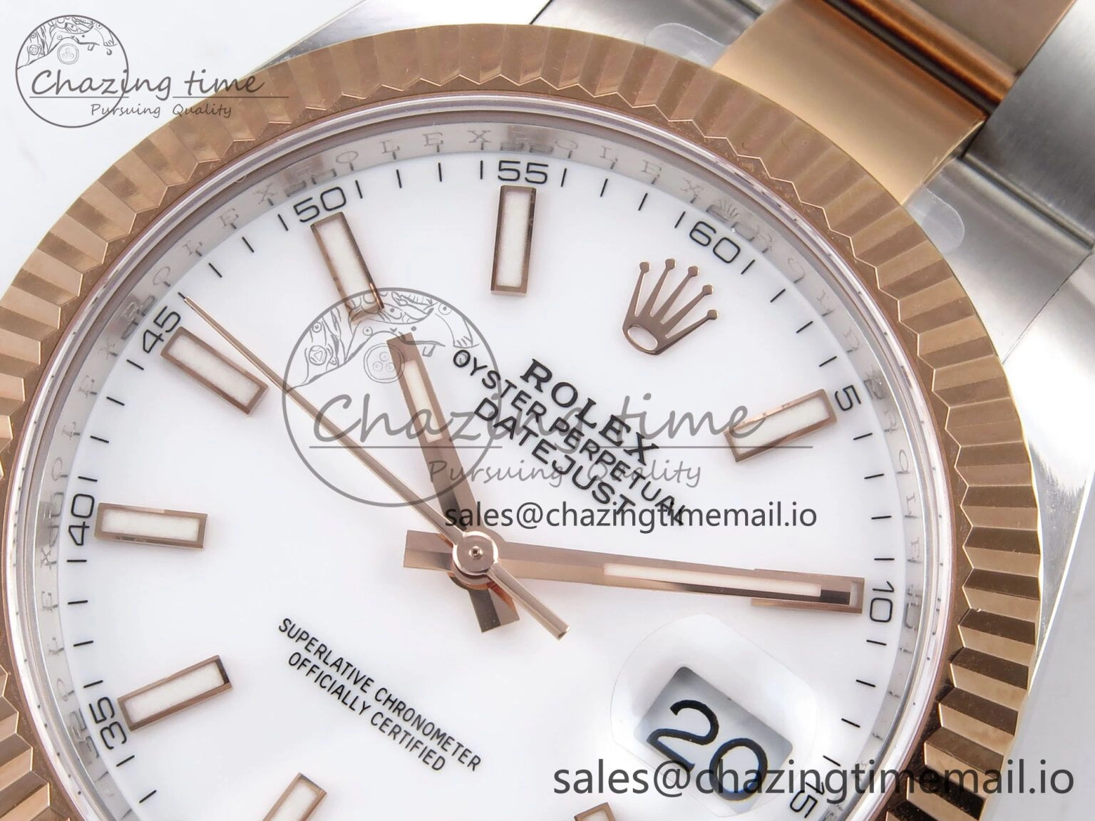 Efficient DateJust 41 126331 ARF 1:1 Best Edition 904L Steel White Dial on SS RG Oyster Bracelet SH3235（Gain Weight） 1096
