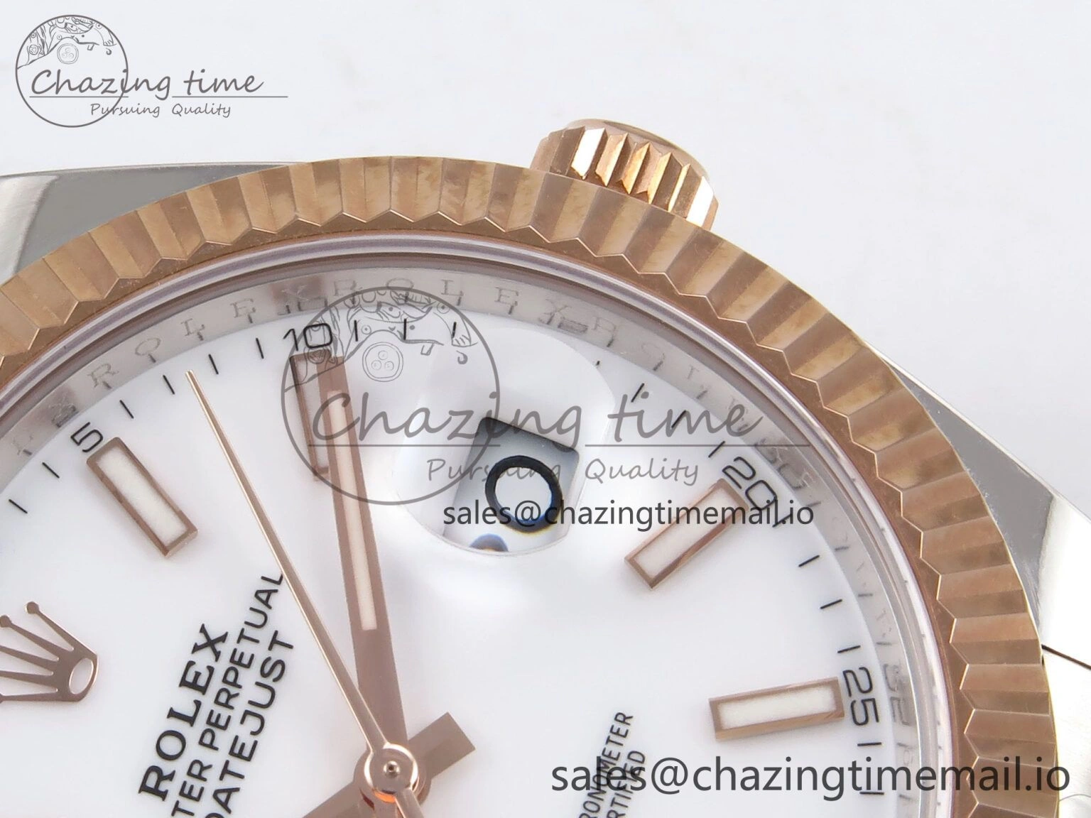 Efficient DateJust 41 126331 ARF 1:1 Best Edition 904L Steel White Dial on SS RG Oyster Bracelet SH3235（Gain Weight） 1096