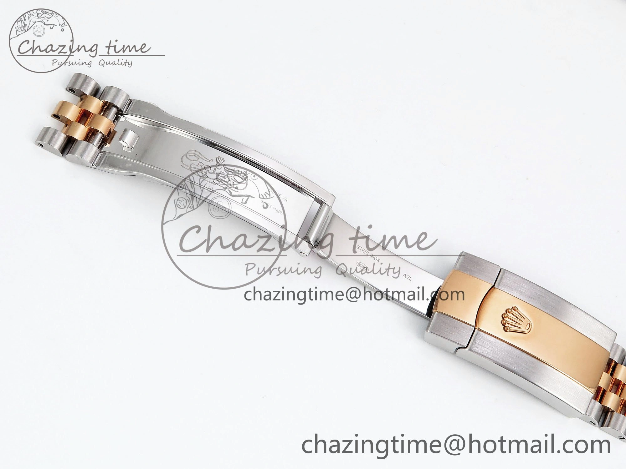 DateJust 41 126331 Clean 1:1 Best Edition 904L Steel RG Diamonds Dial on SS RG Jubilee Bracelet VR OnTrend 1581